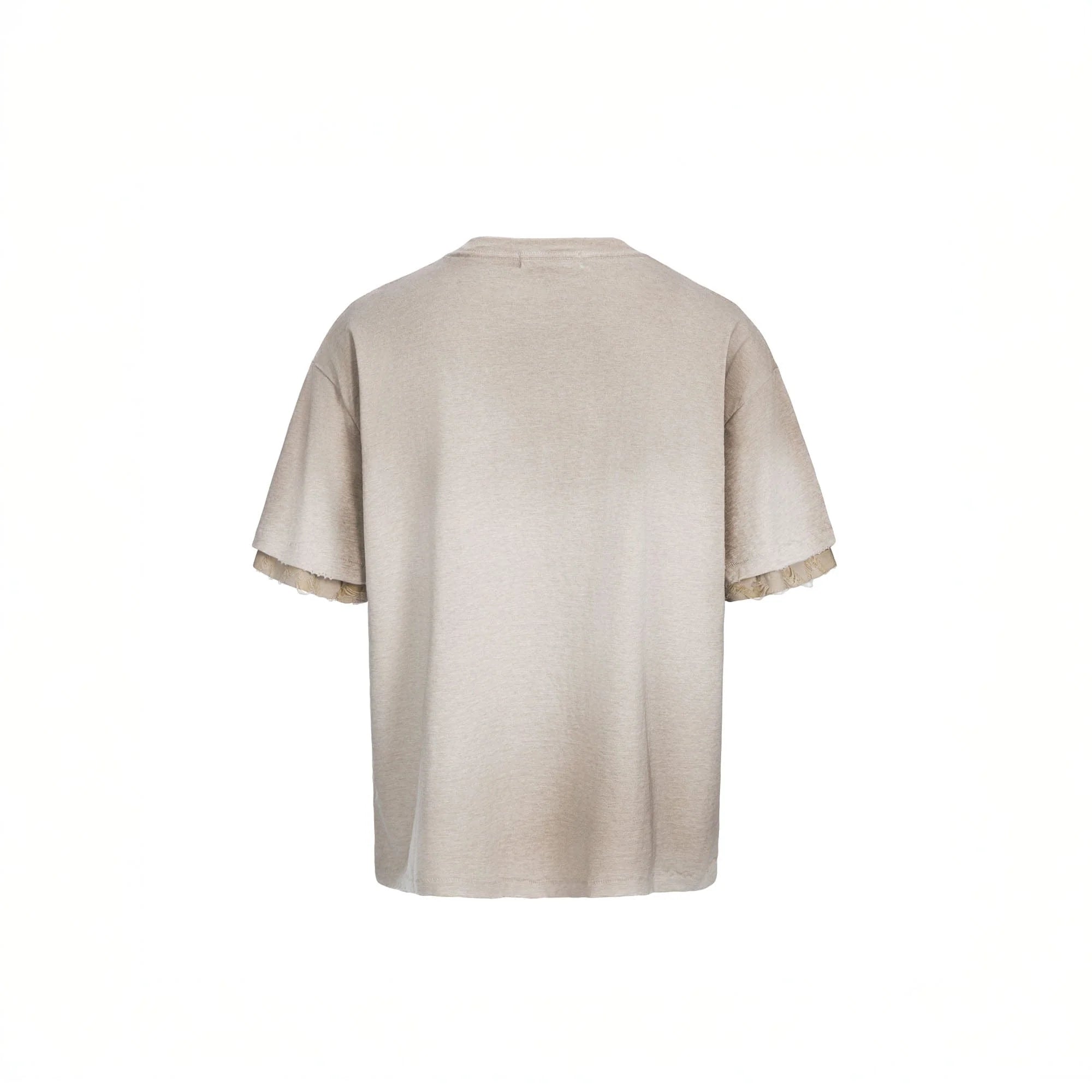 ESAIAS Hourglass Washed Gradient Raw-Edge T-Shirt