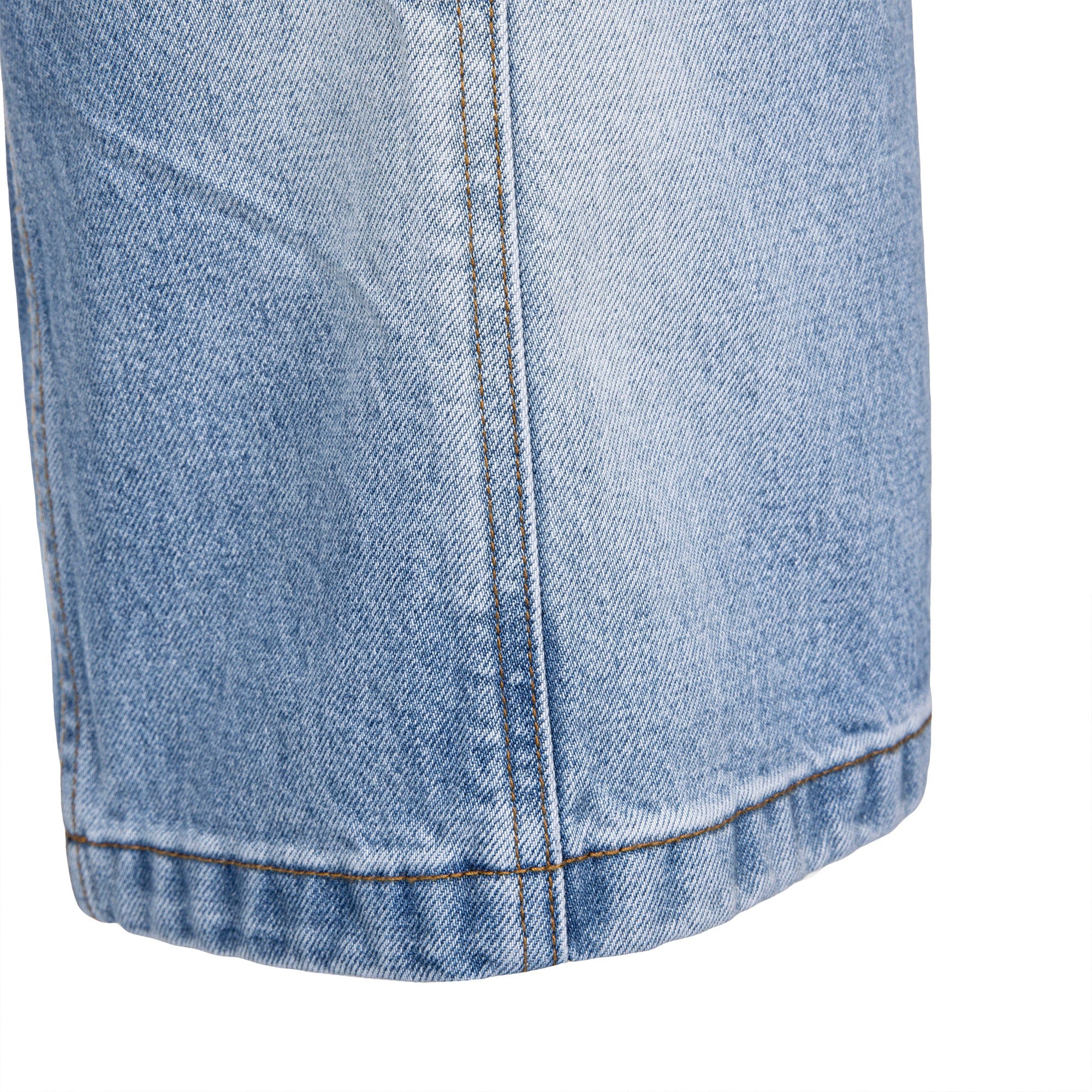 CATSSTAC Whisker-Wash Middle-Spliced Wide-Leg Shorts
