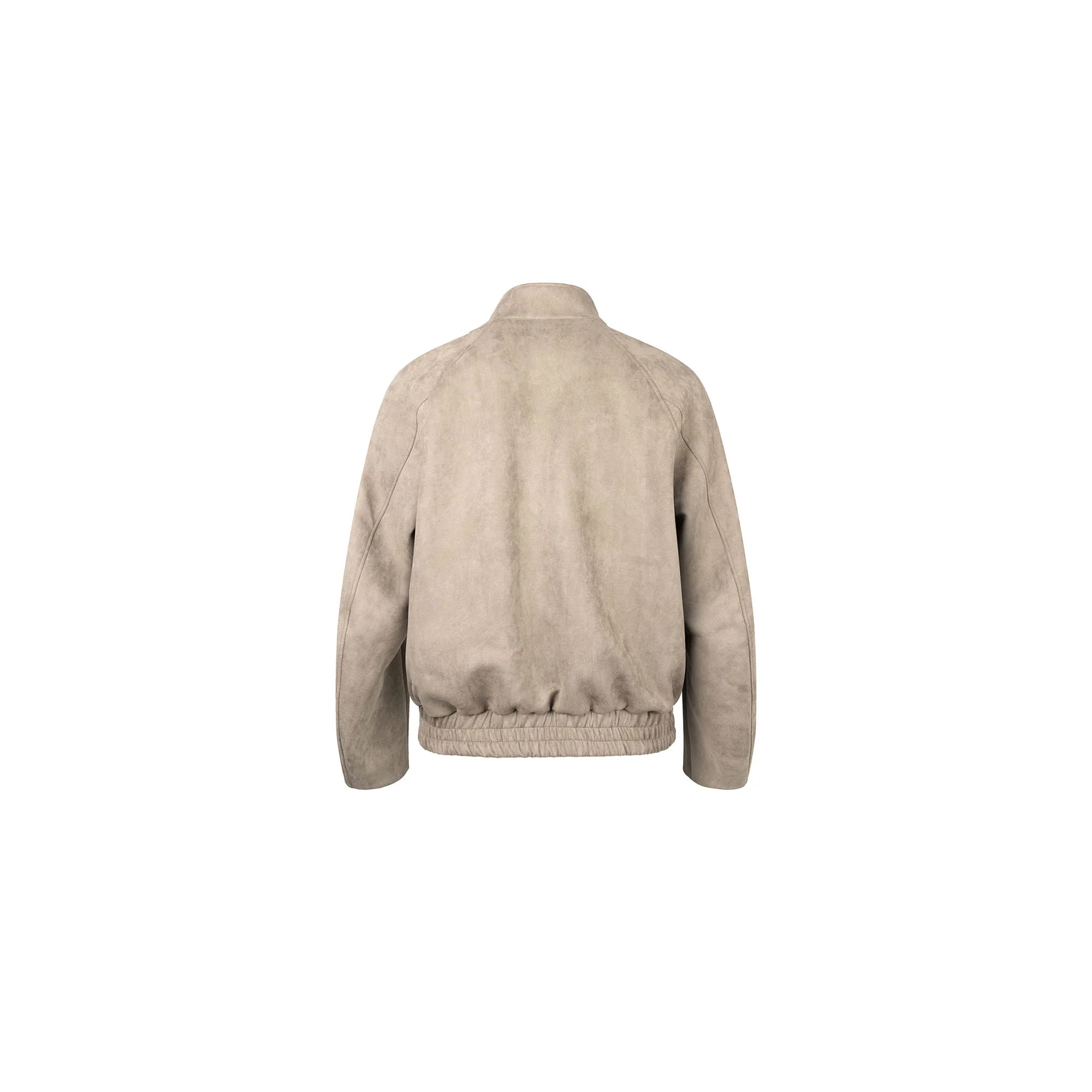 OKAYTHXBYE Contrast Collar Suede Jacket