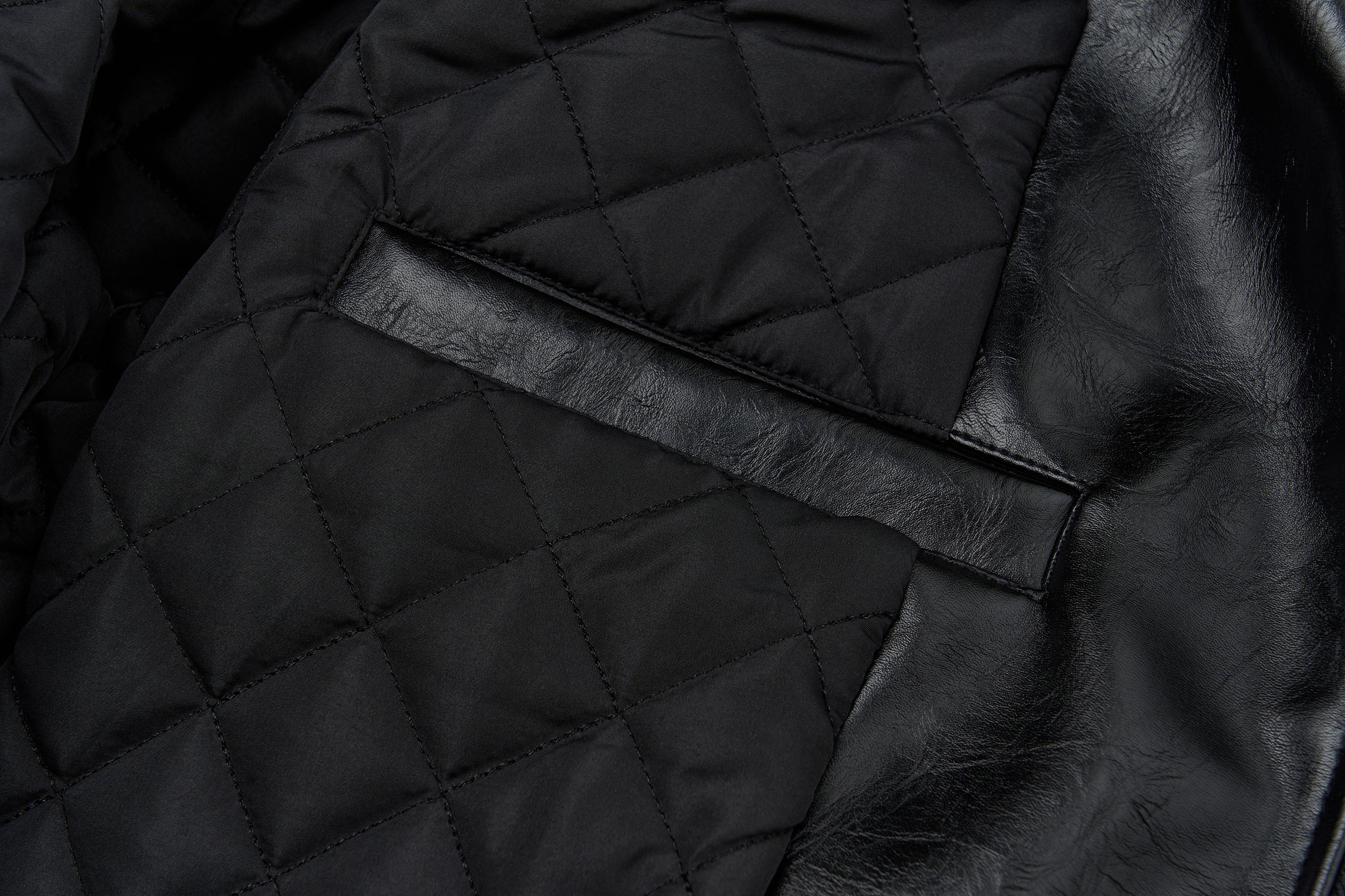 SAVAGEGROWTHWORLD No.05 Patch Faux Leather Studded Moto Jacket
