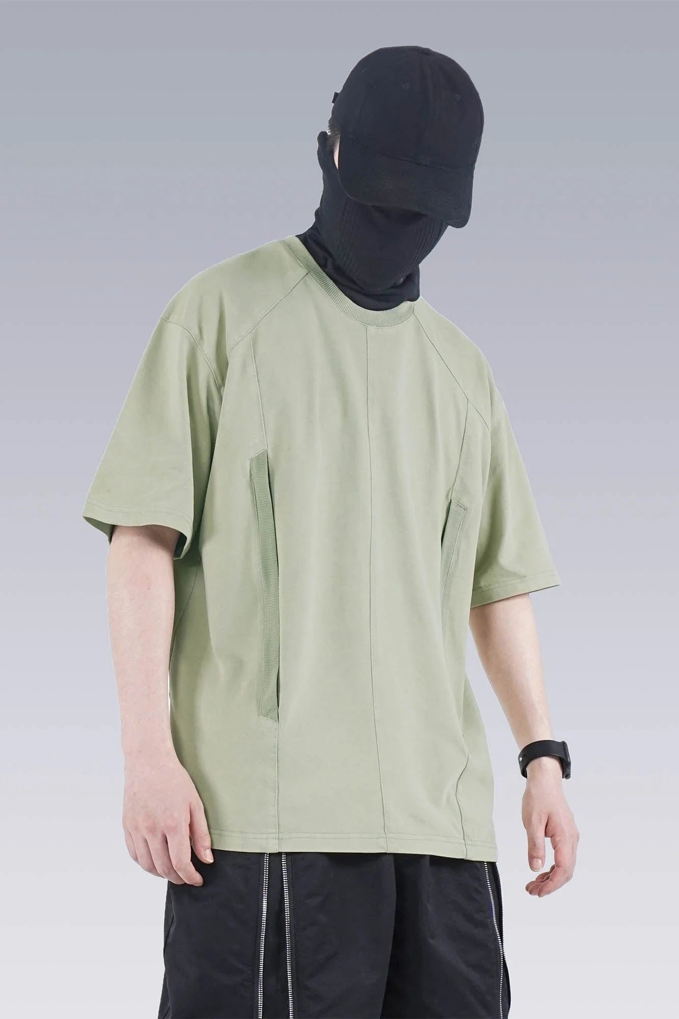 SILENSTORM Washed Paneled Side Pocket T-Shirt