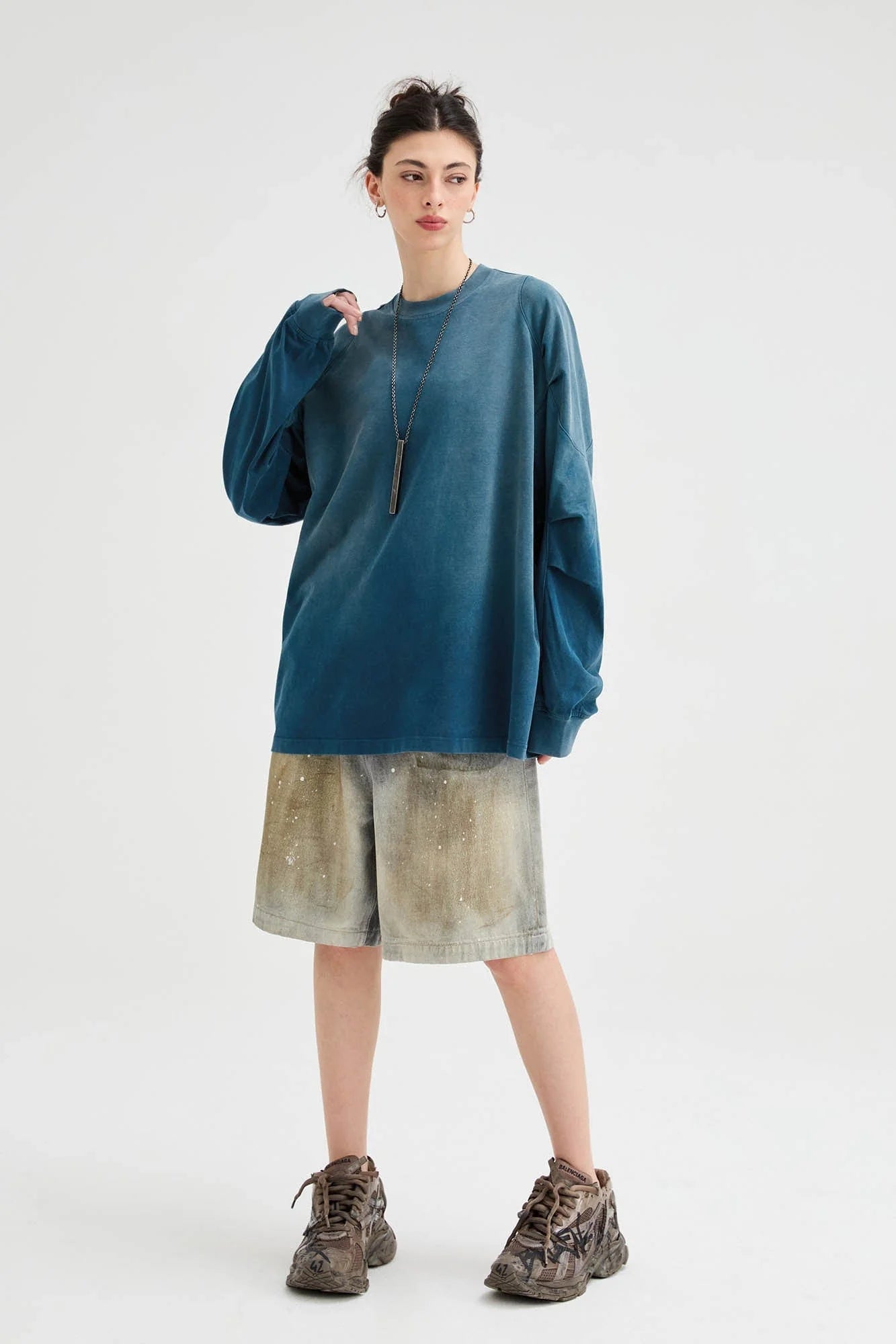 ORGANIC EMOTION Iceberg Gradient Long-Sleeve Tee