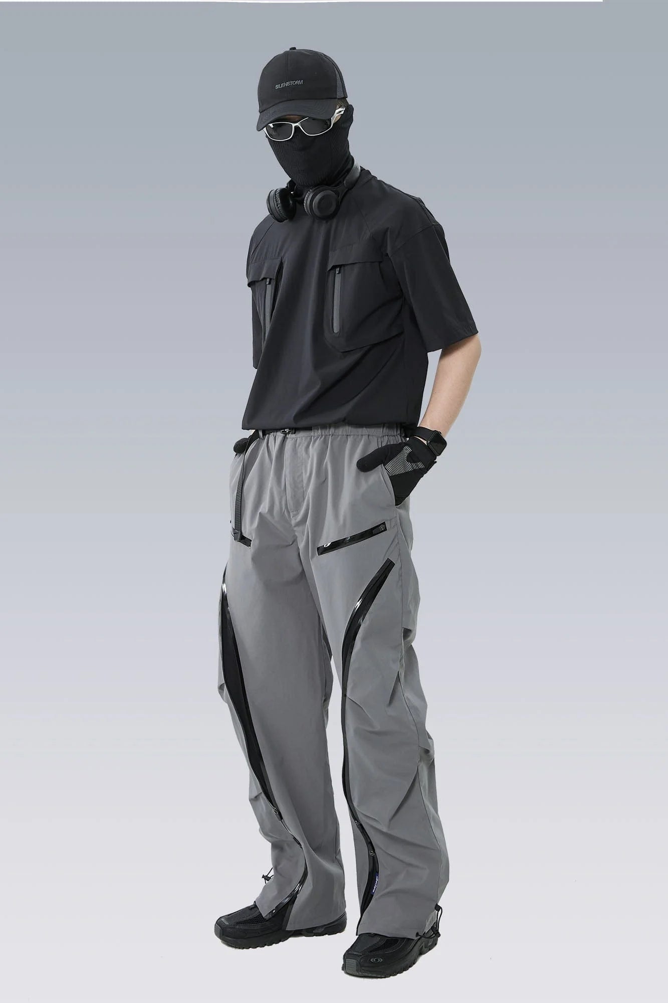 SILENSTORM Arc-Zip Crinkled Water-Repellent Utility Pants