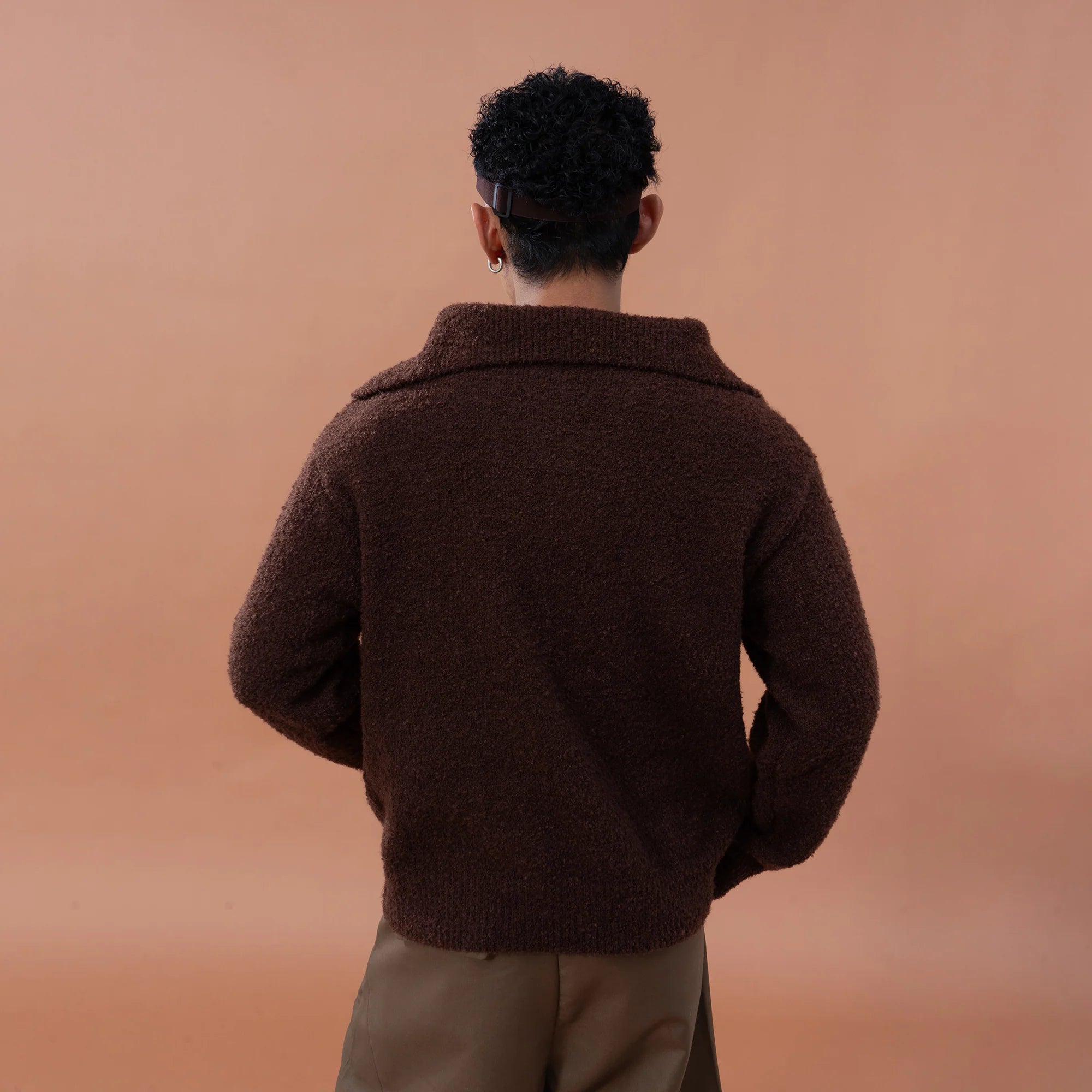 CLP Wool -Blend Toggle-Neck Knit Pullover