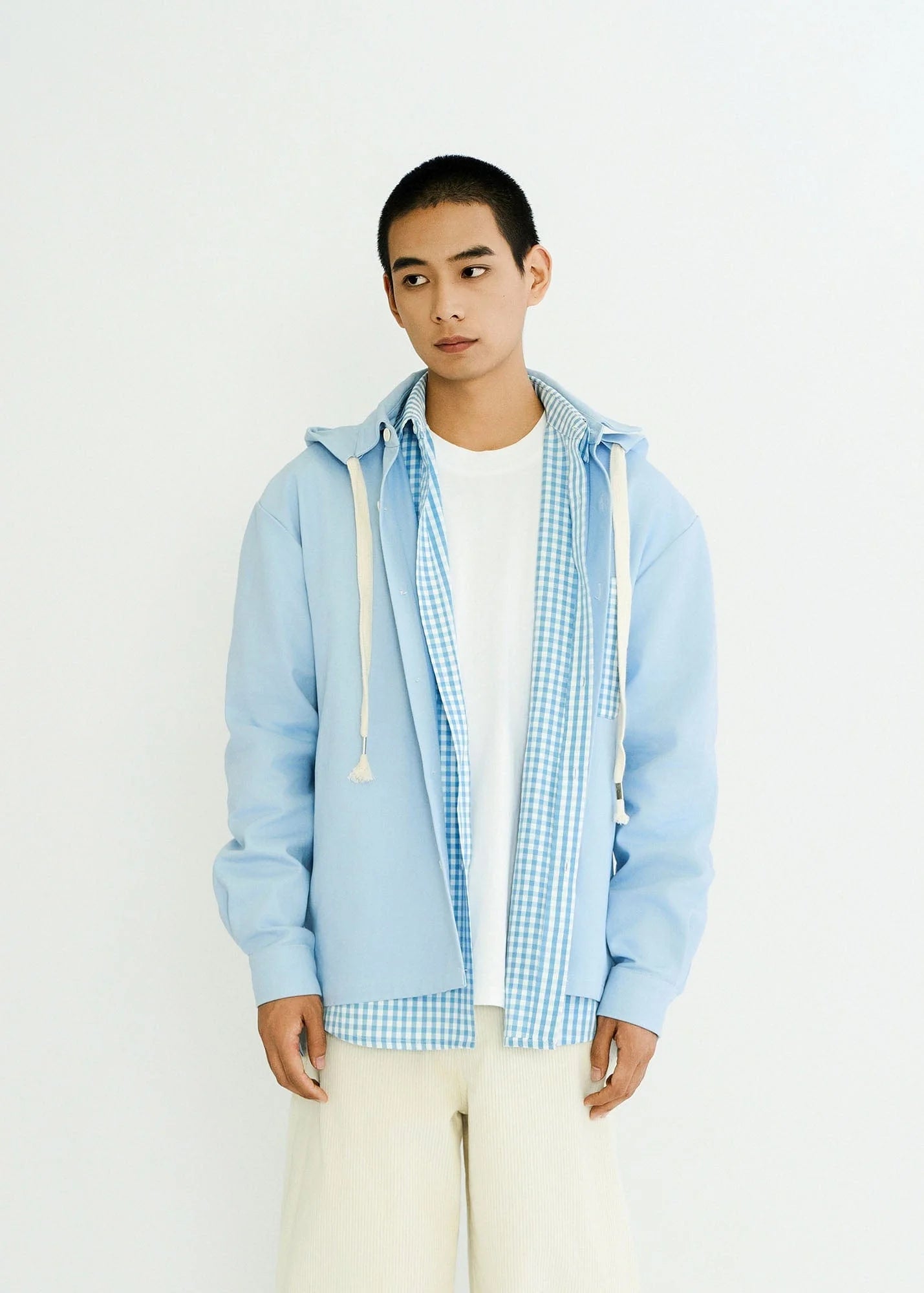 WIID Checks Pocket Hooded Shirt