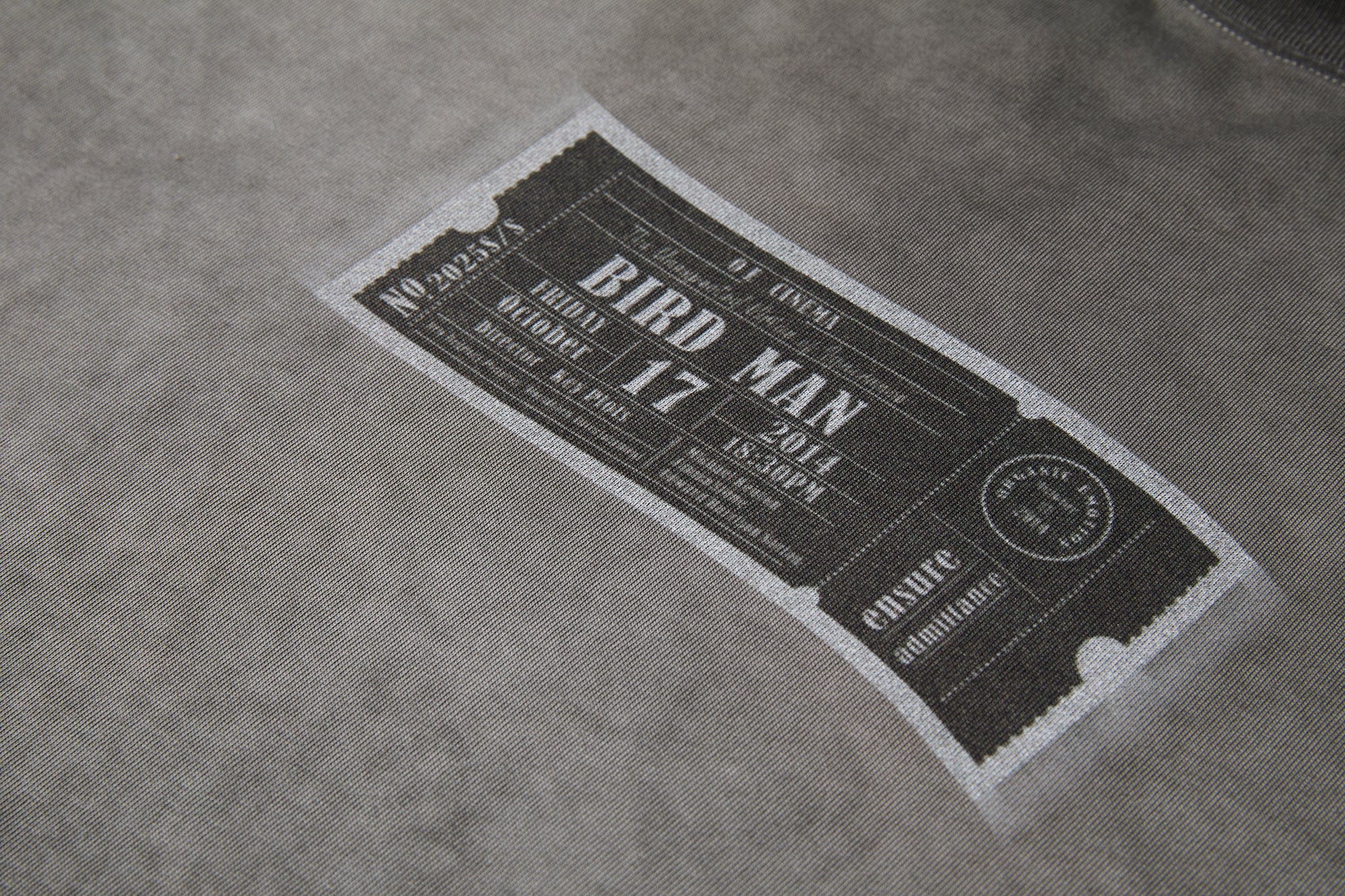 ORGANIC EMOTION Spray-Faded Ticket Graphic T-Shirt