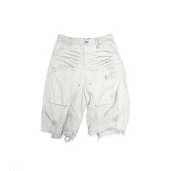 FACEONLAB Distressed Deconstructed Ripped Cargo Shorts