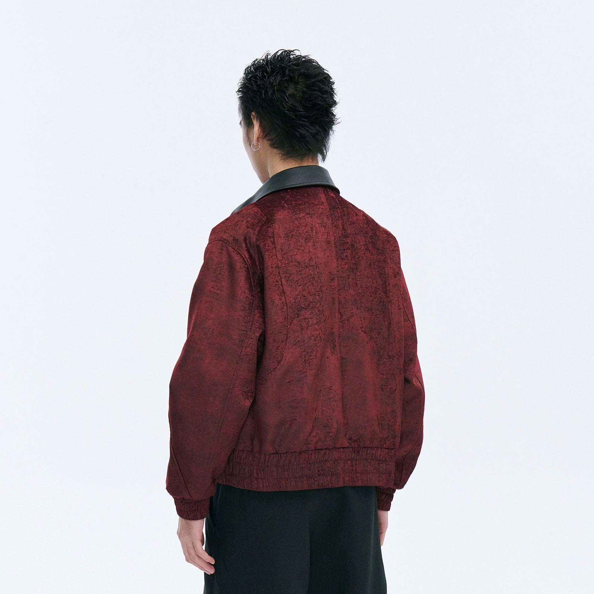 CATSSTAC Velvet Leather-Collar Elastic Jacket