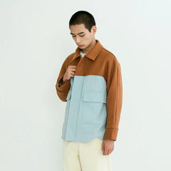 WIID Contrast Panel Wool-Blend Jacket