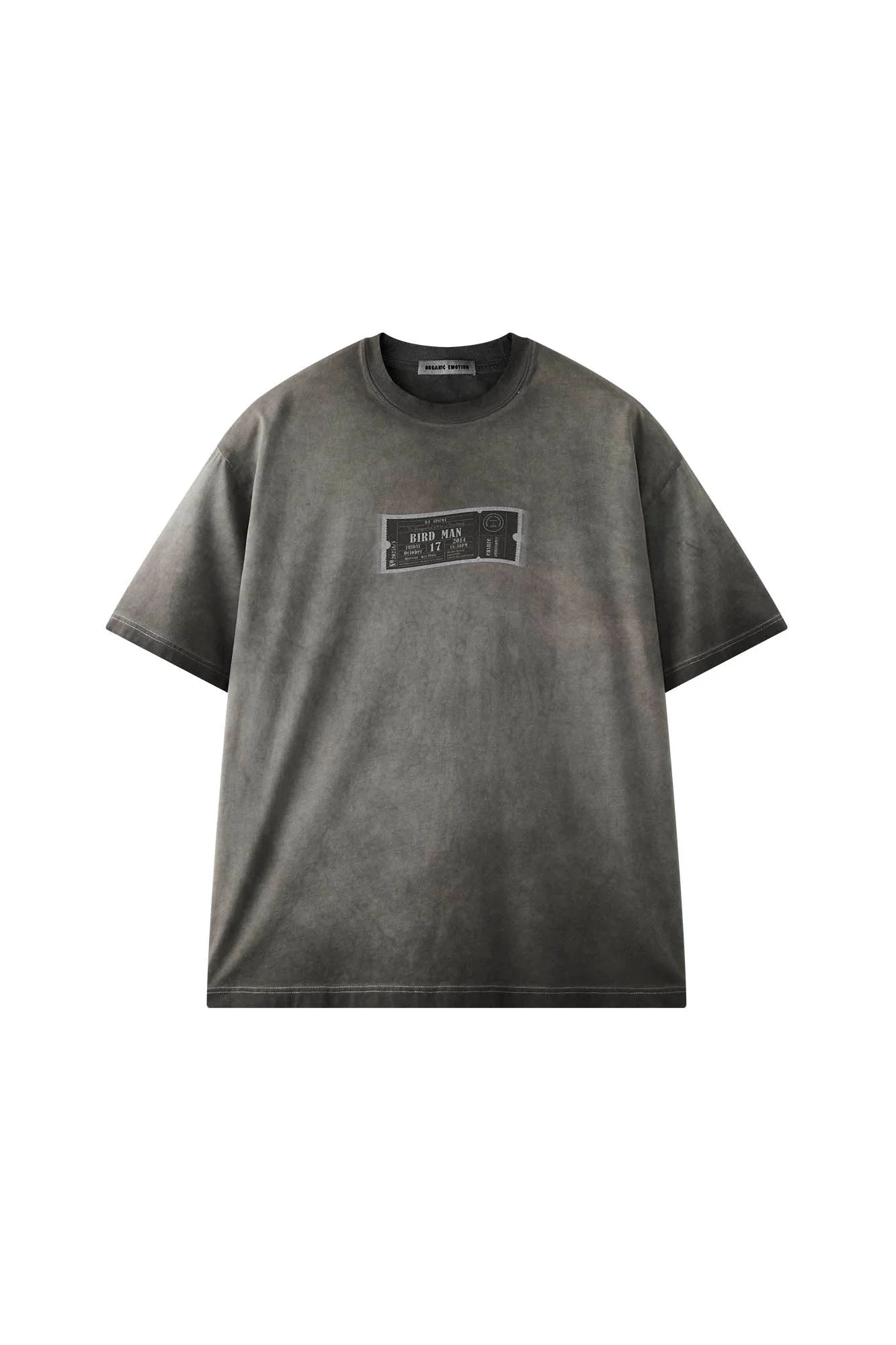 ORGANIC EMOTION Spray-Faded Ticket Graphic T-Shirt