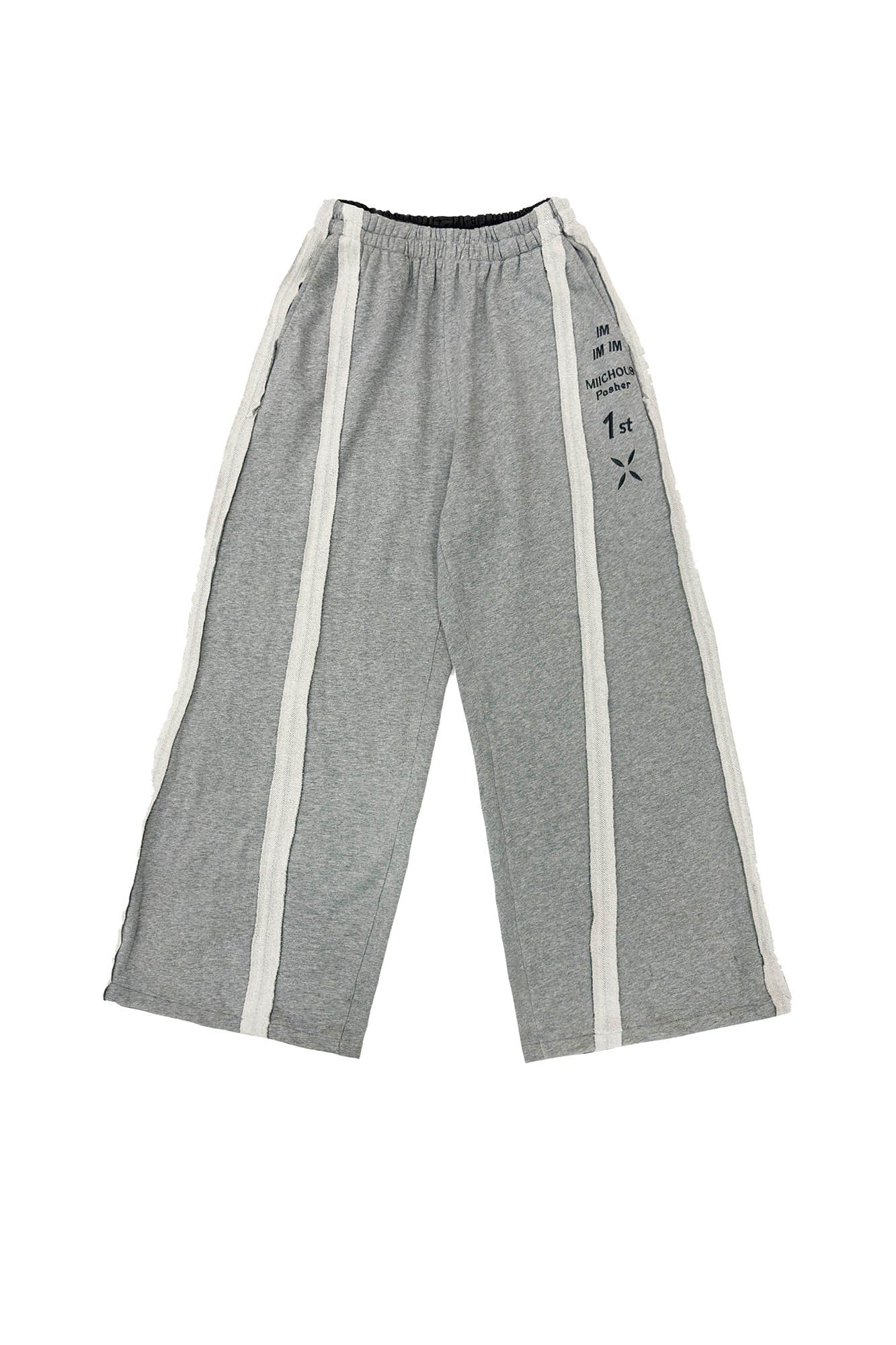 MIICHOUS Frayed Spliced Elastic Pants