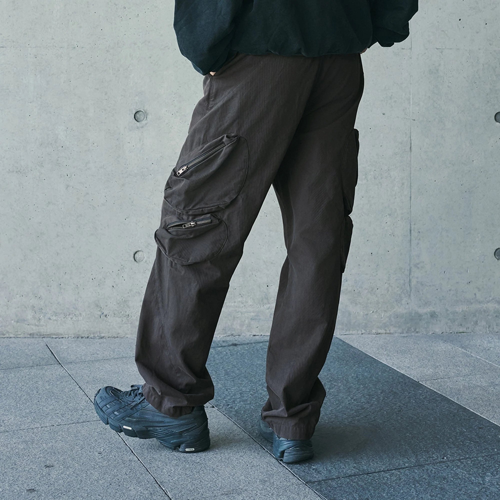 ENSHADOWER Modern Pleated Zipper Tactical Cargo