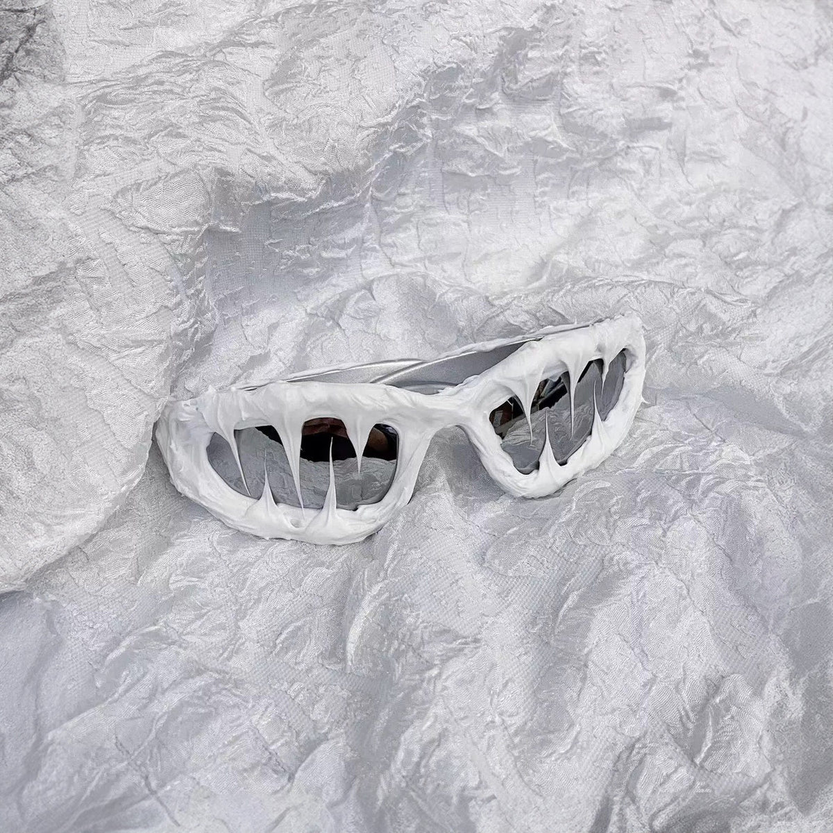 Pi0neeR Ice Melt Dripped Resin Sunglasses