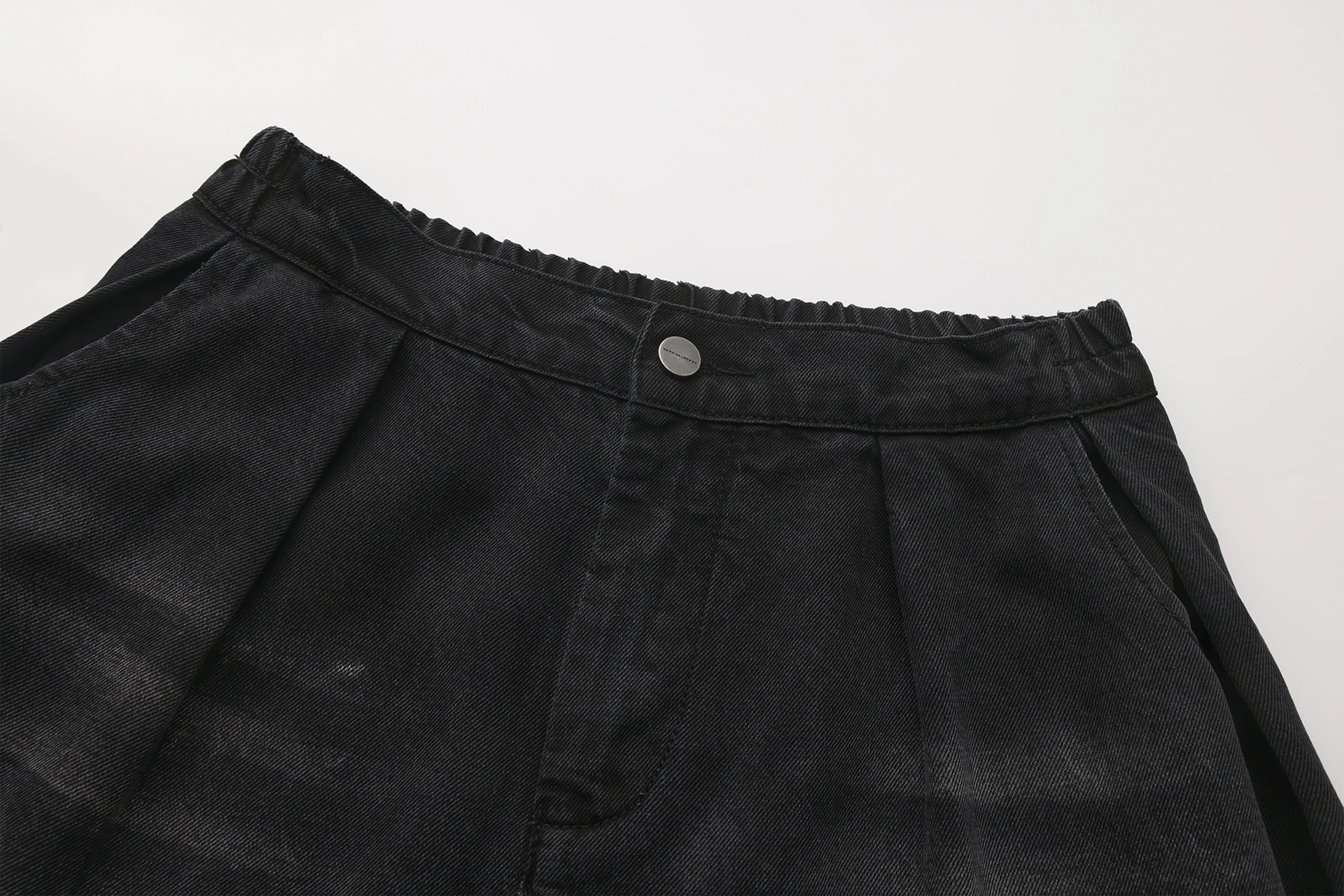 VANN VALRENCE Washed Rivet Tencel Straight-Leg Jeans