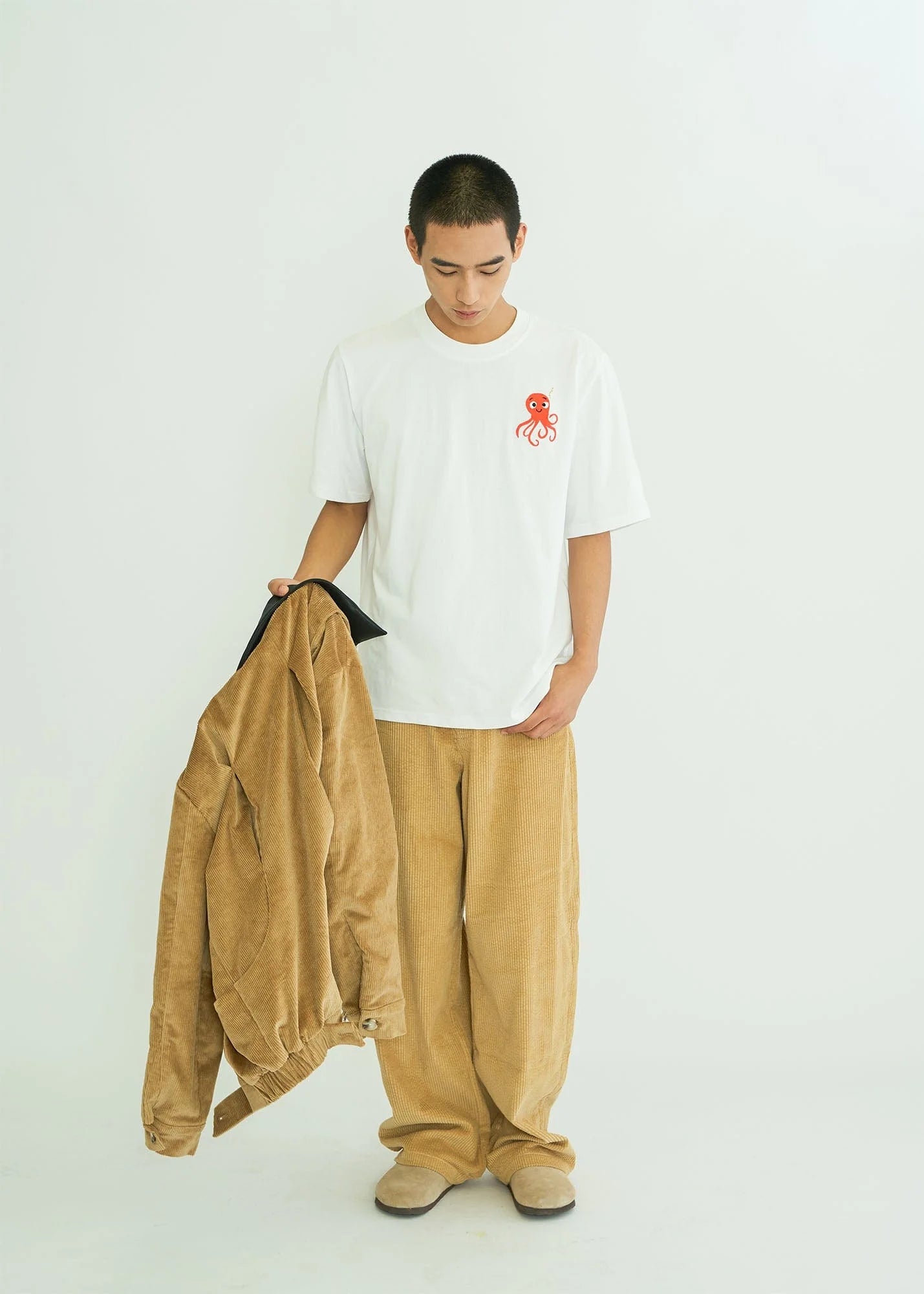 WIID Contrast Collar Corduroy Jacket