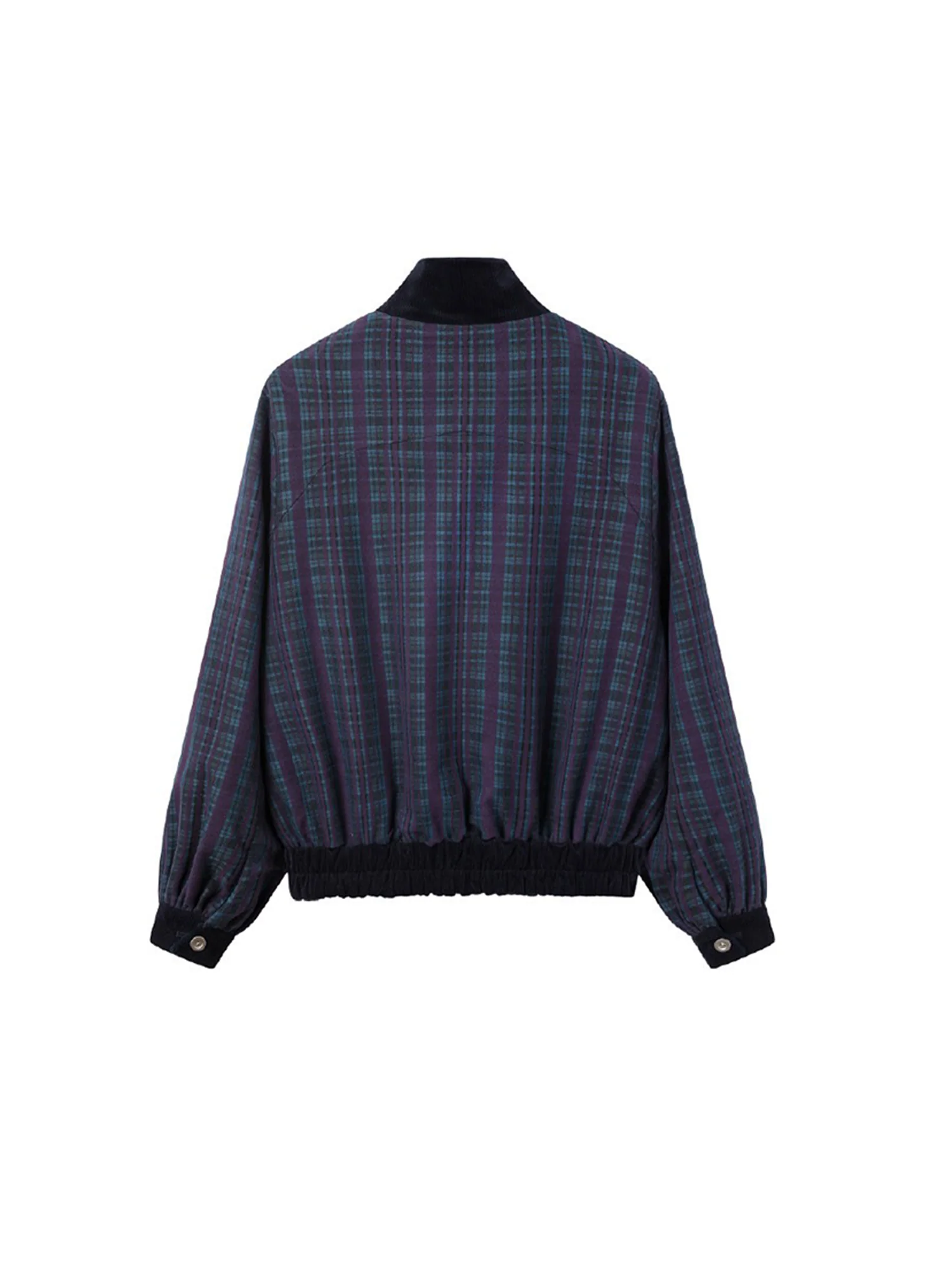 ALVNG AR ANTS Reversible Velvet  Plaid Jacket