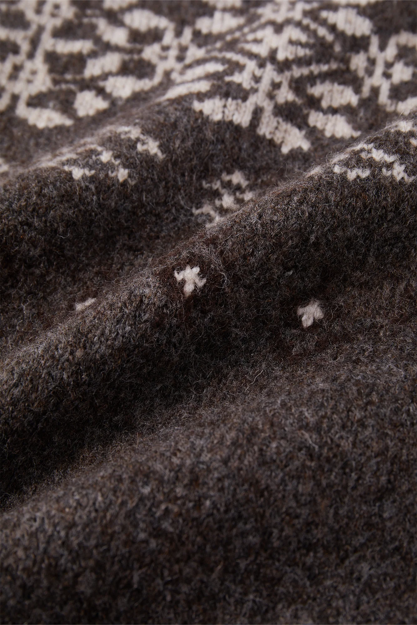 OPICLOTH Fair Isle Knit Polo Sweater