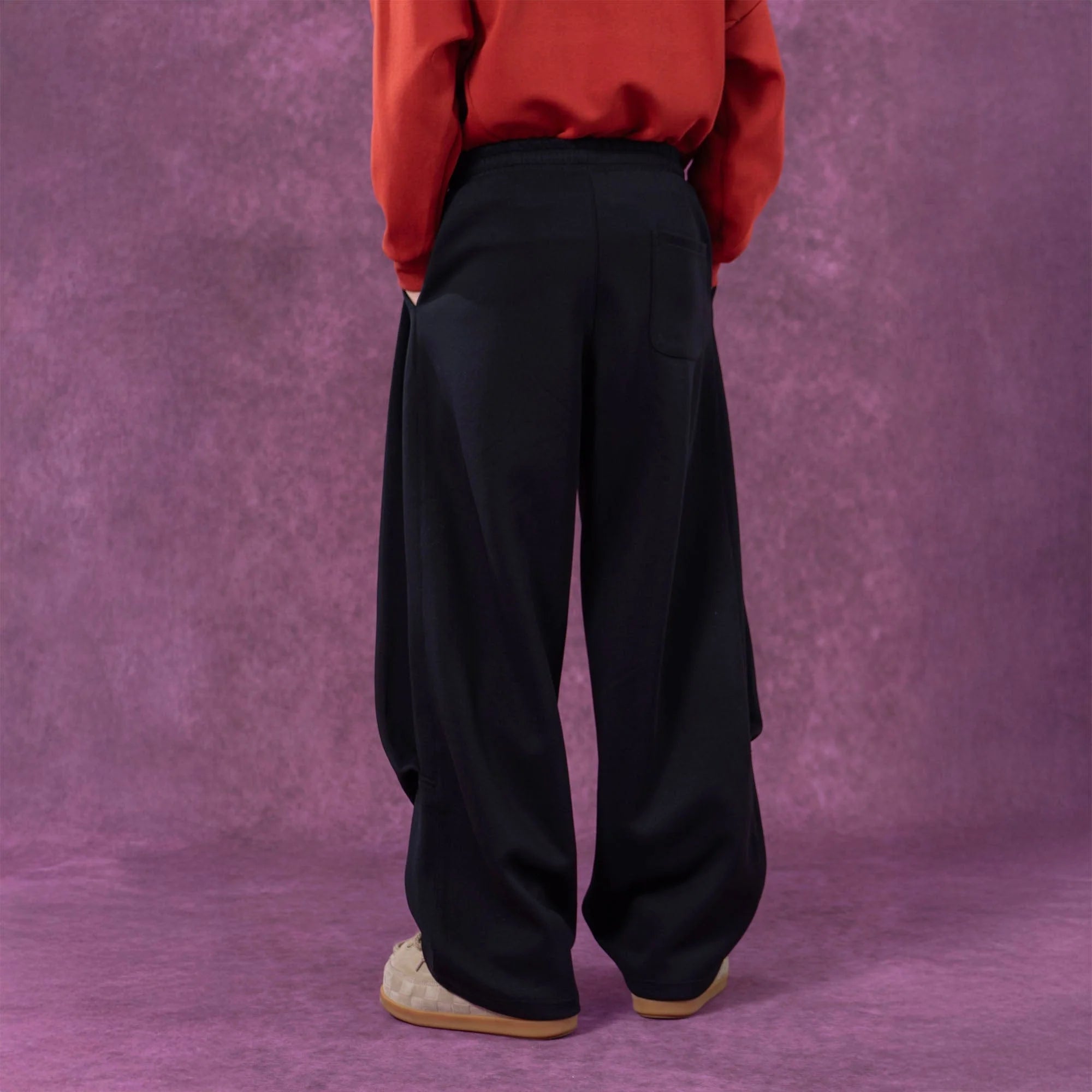CLP Pleated Wide-Leg Sweatpants