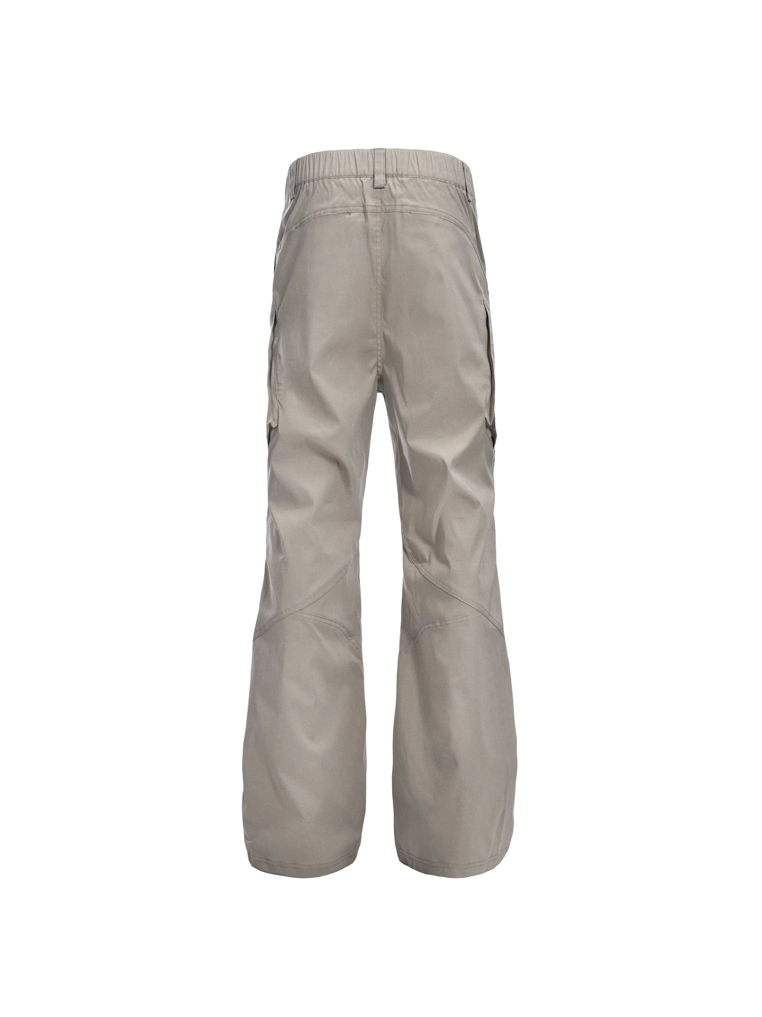 CATSSTAC Tech Paneled Zipper Pockets Elastic Waist Pants