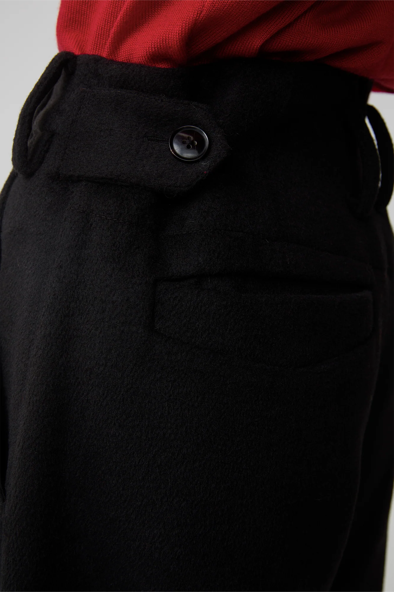 OPICLOTH Essential Wool-Blend Barrel Pants