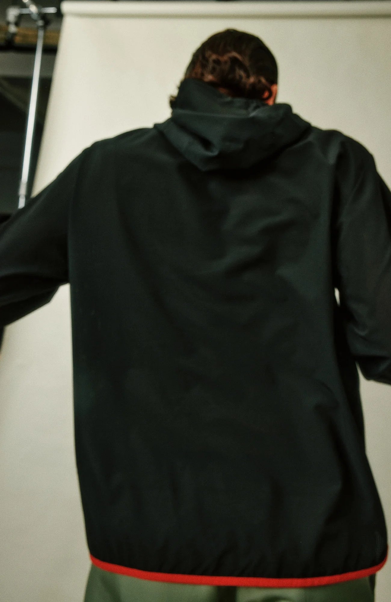 UMAMIISM Striped Hooded Running Jacket