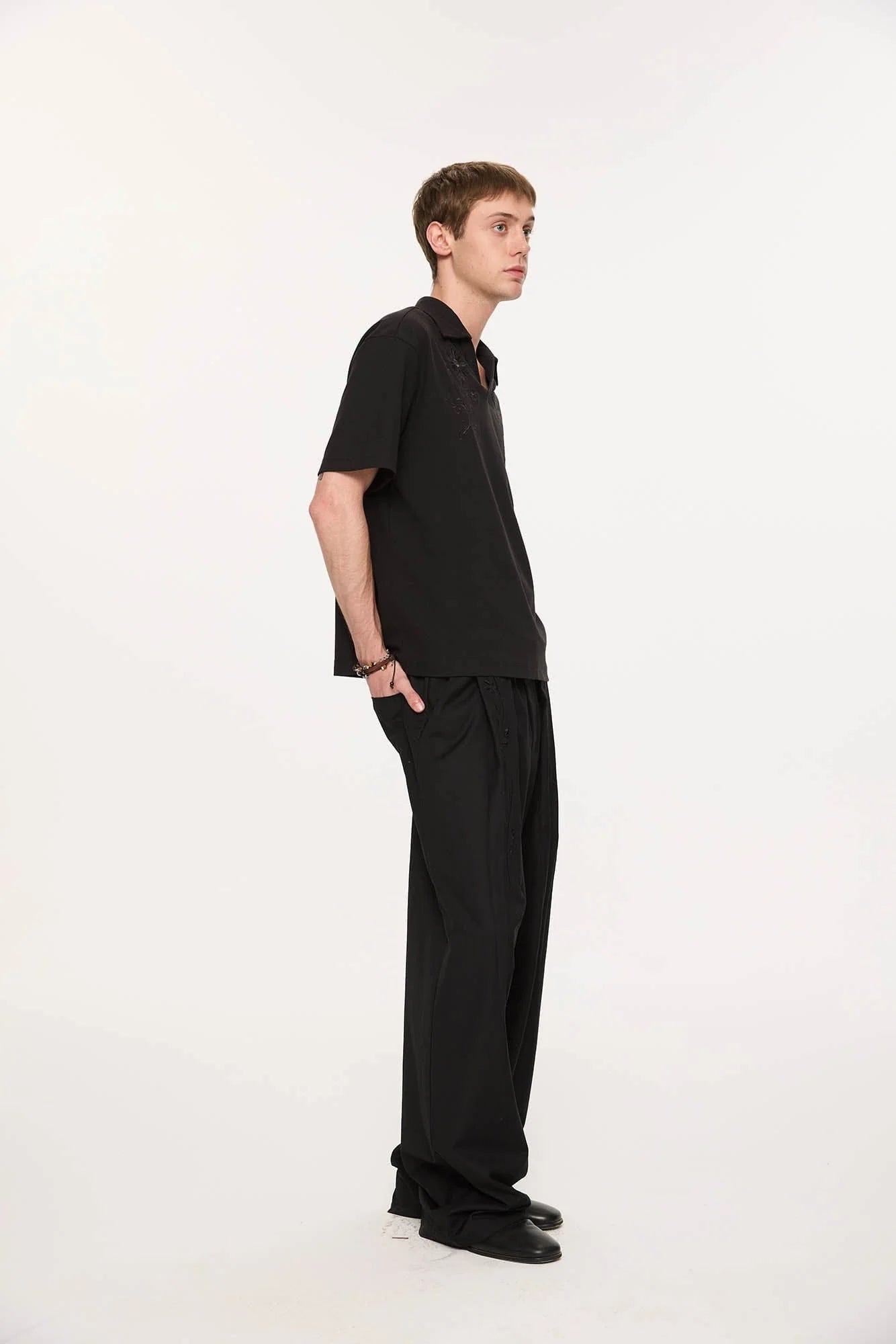 KREATE Daisy Embroidered Polo T-Shirt