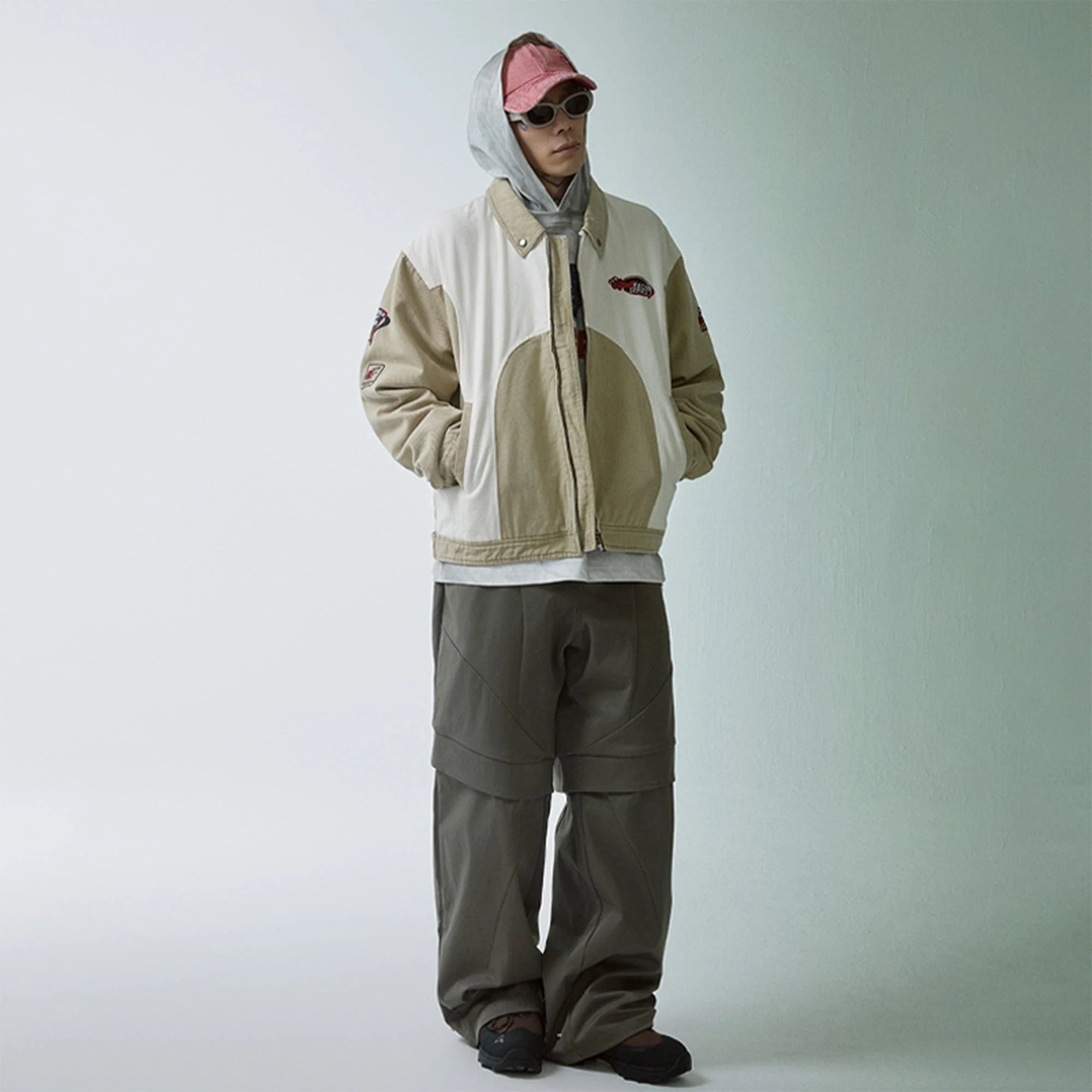 F2CE Modern Deconstructed Double-Knee Rivet Pants