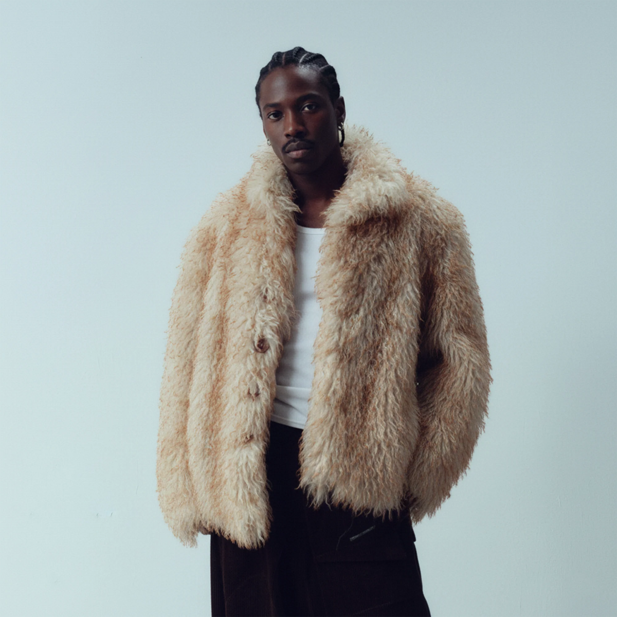 KADAKADA Ombre Faux Fur Jacket