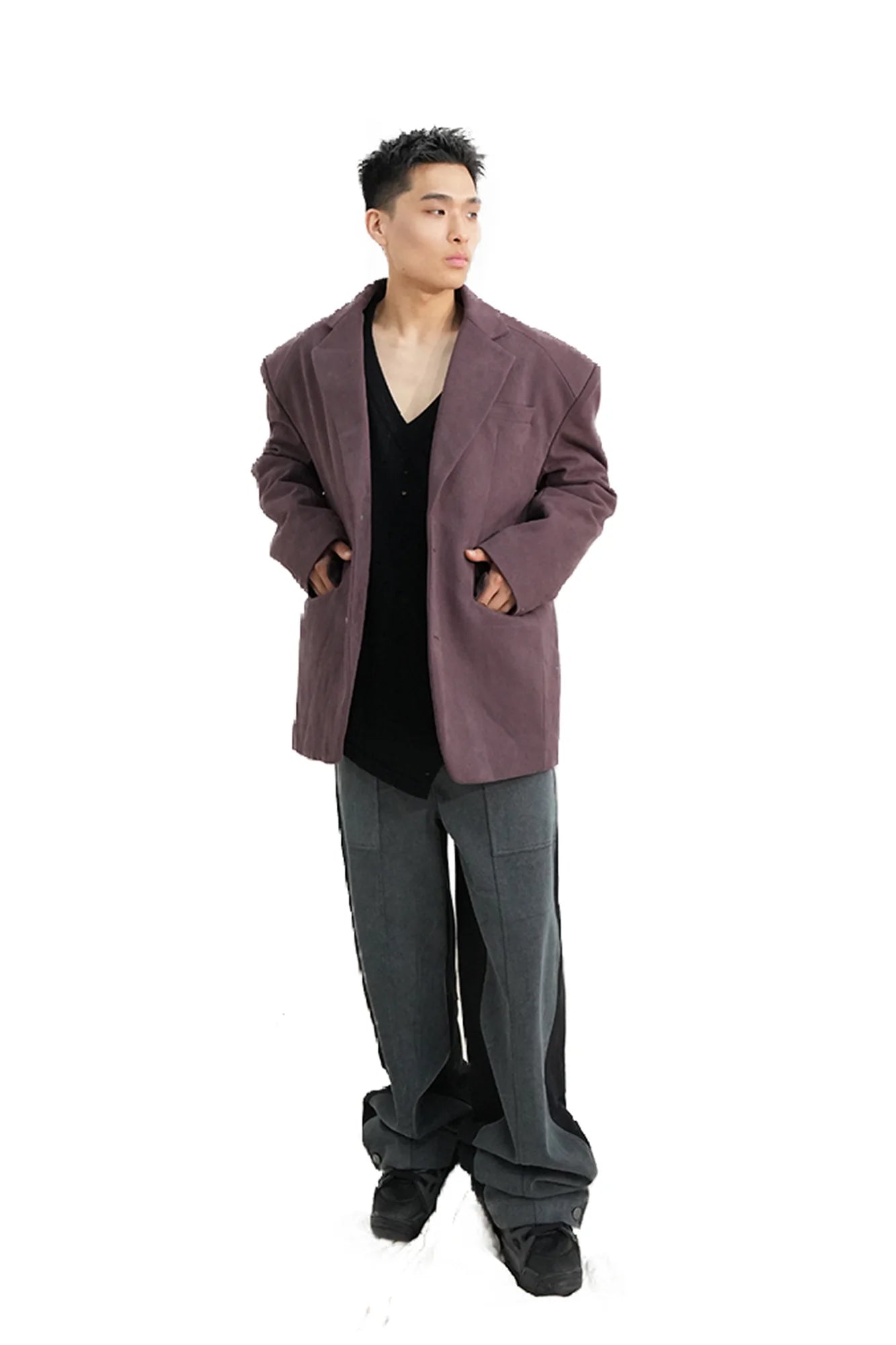 VANN VALRENCE Essential Padded Boxy Blazer