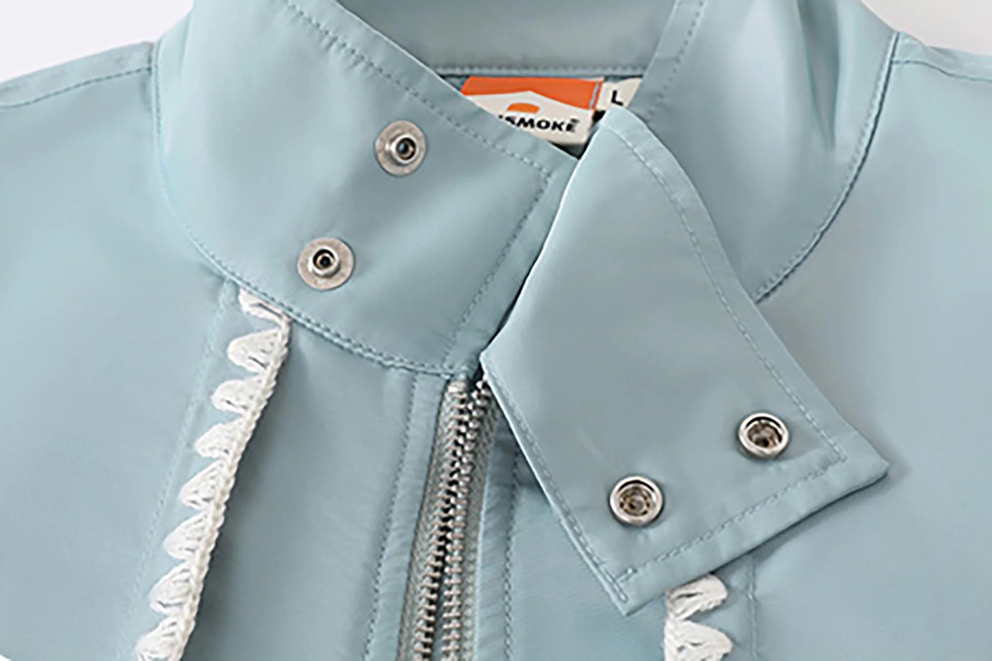 DONSMOKE Glossy Contrast Whipstitch Bomber Jacket