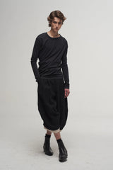 ILNya Nieternite Nifutur Asymmetrical Neckline Drape Long Sleeve Tee