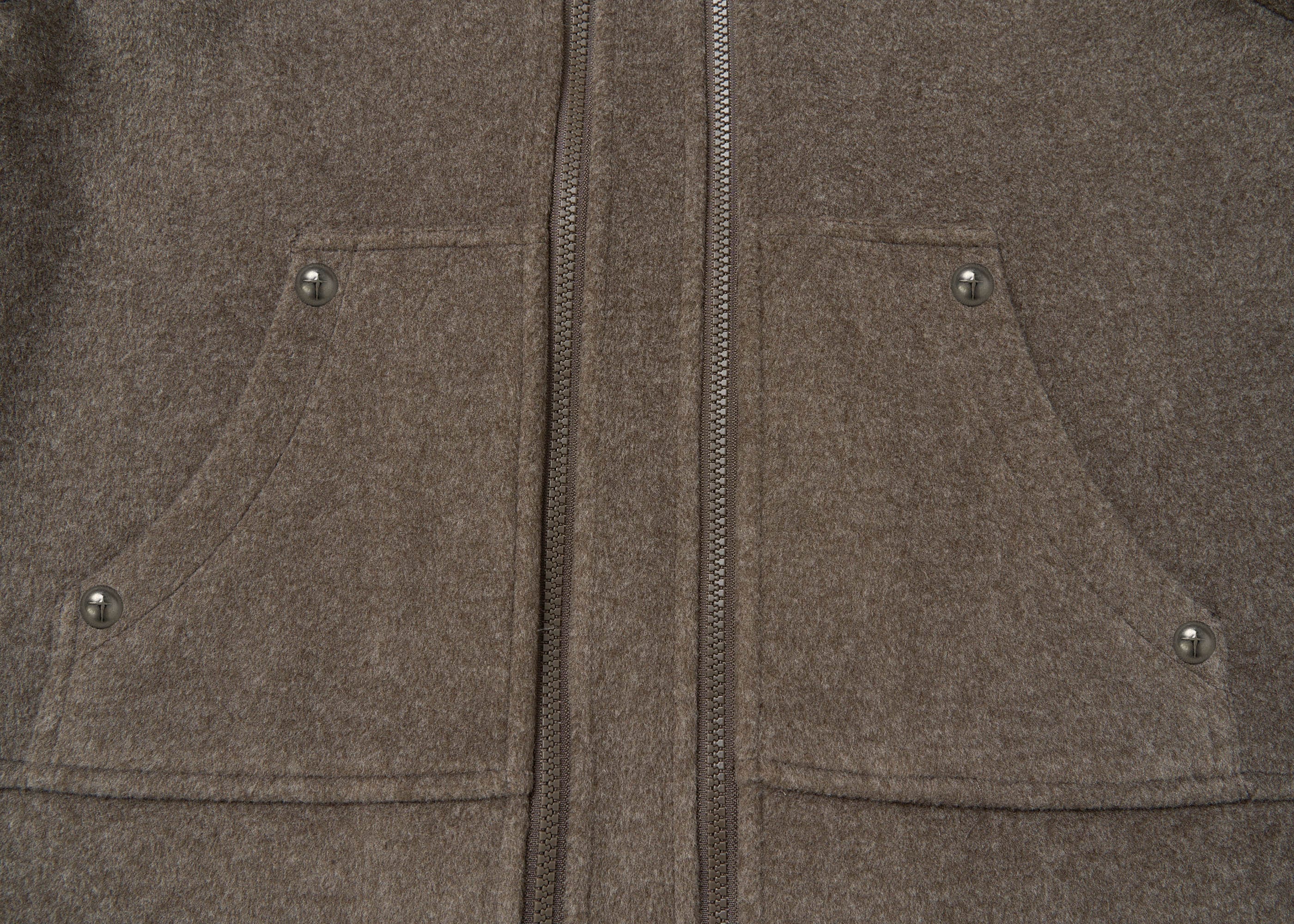 SAVAGEGROWTHWORLD Detachable Fur Collar Double-Zipper Coat