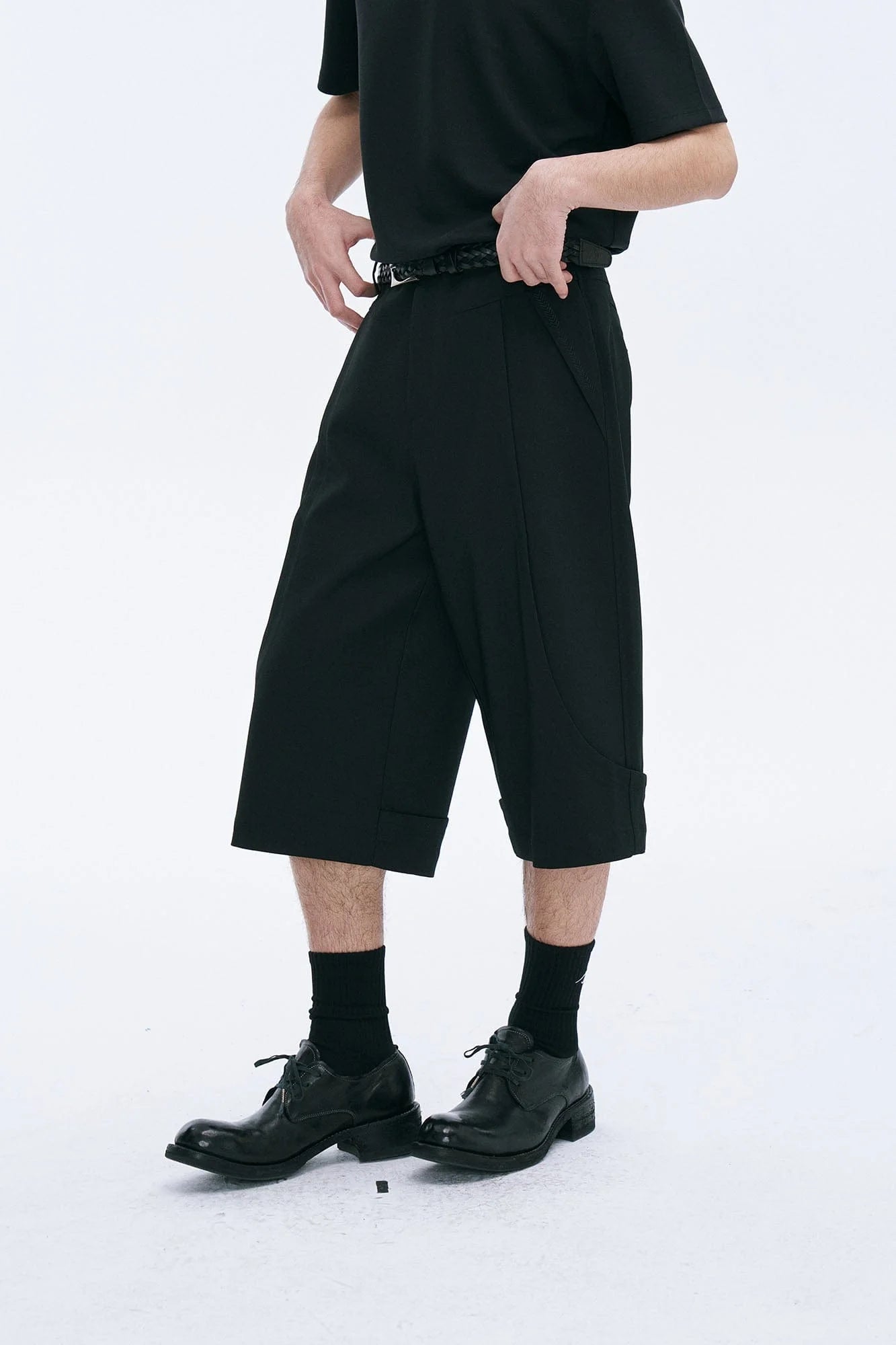 CATSSTAC Essential Spliced Wool-Blend Capri Pants