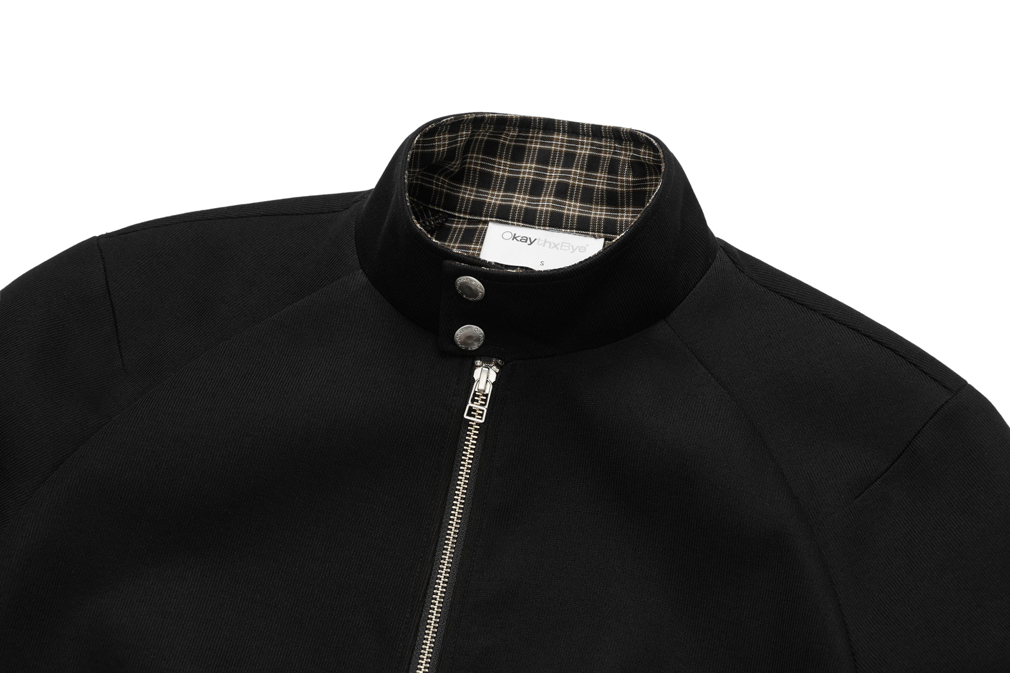 OKAYTHXBYE Checker-Lined Harrington Jacket