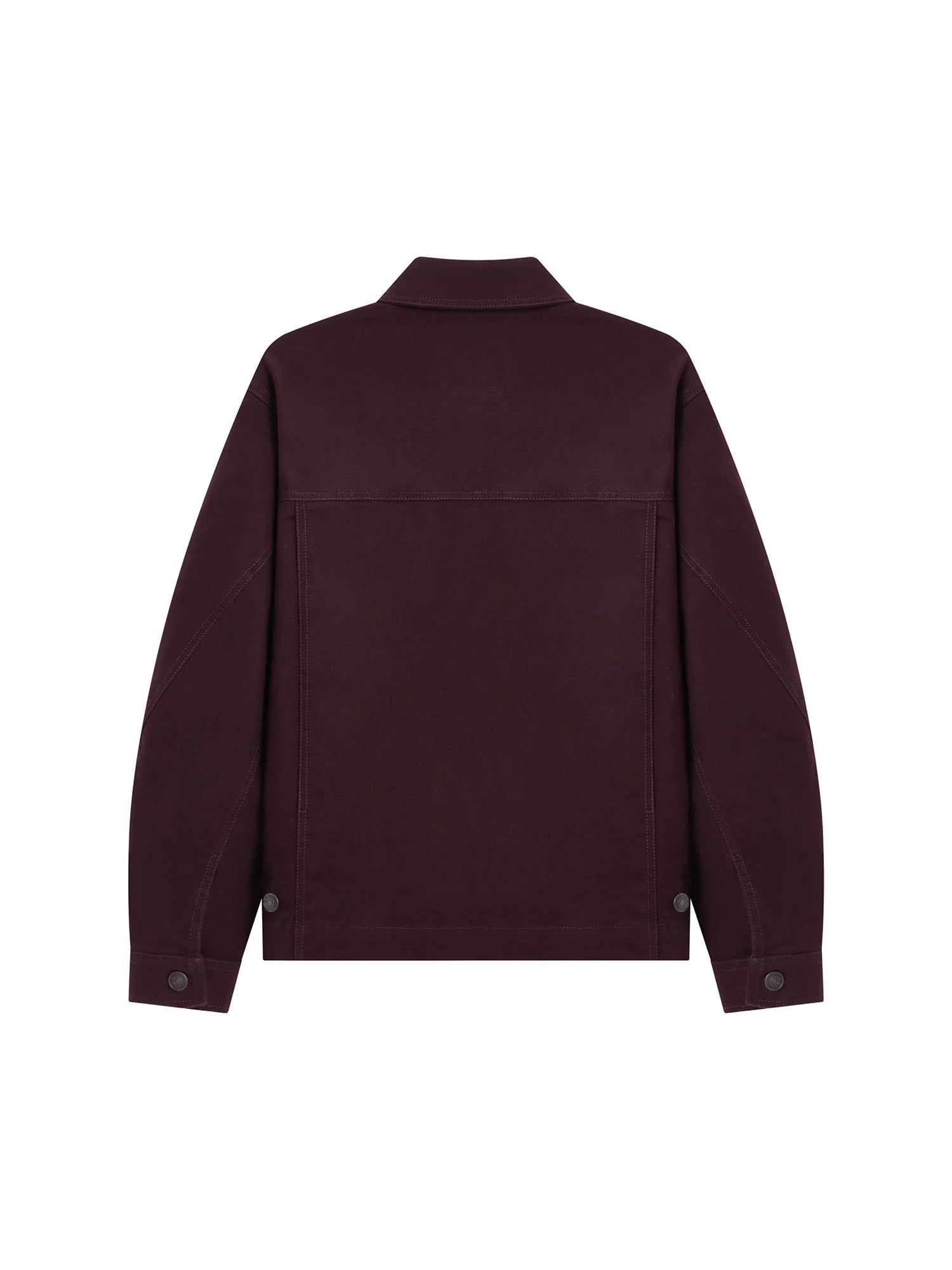 OPICLOTH Washed Patch-Pockets Curved-Cuffs Jacket