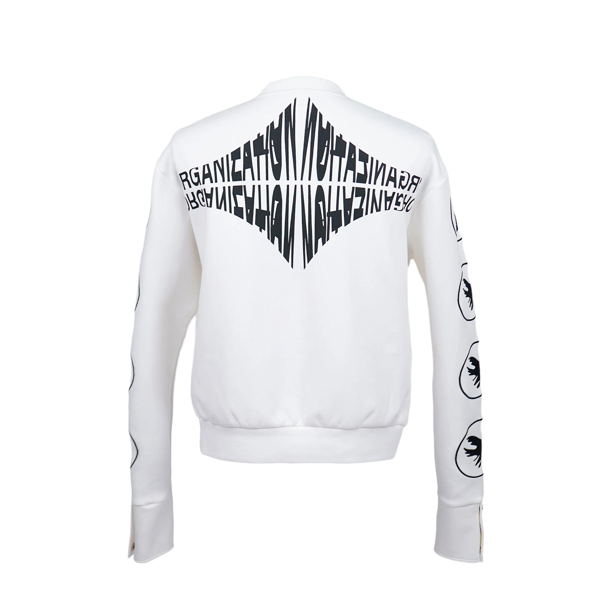 VINKID Peace Dove Patch Snap Sleeve Sweatshirt
