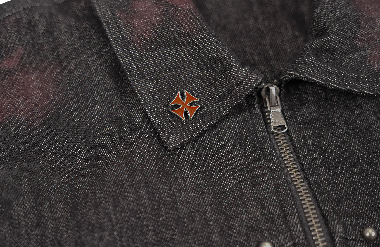 UNDERWATER Bloodstained Raw Denim Jacket