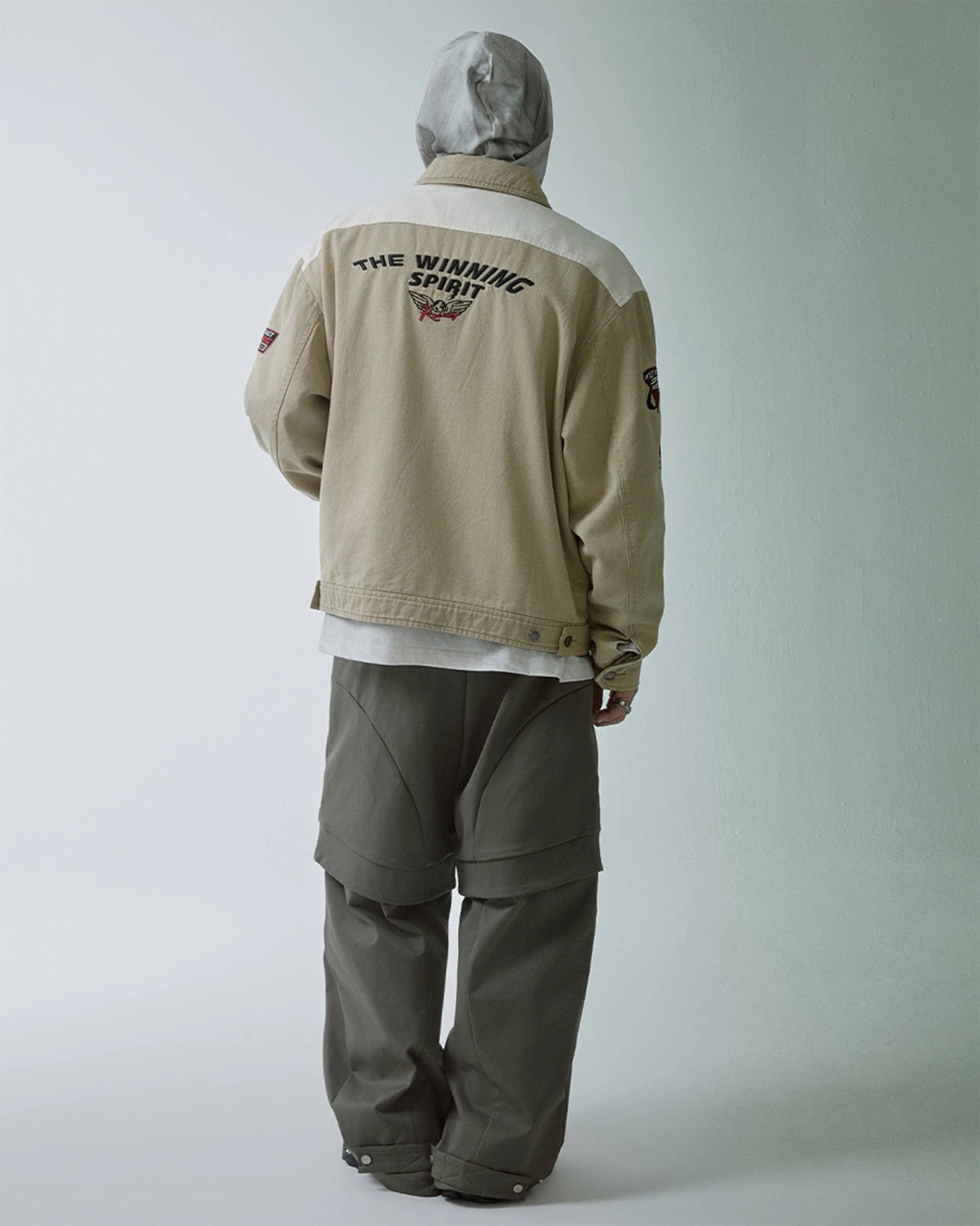 F2CE Modern Deconstructed Double-Knee Rivet Pants