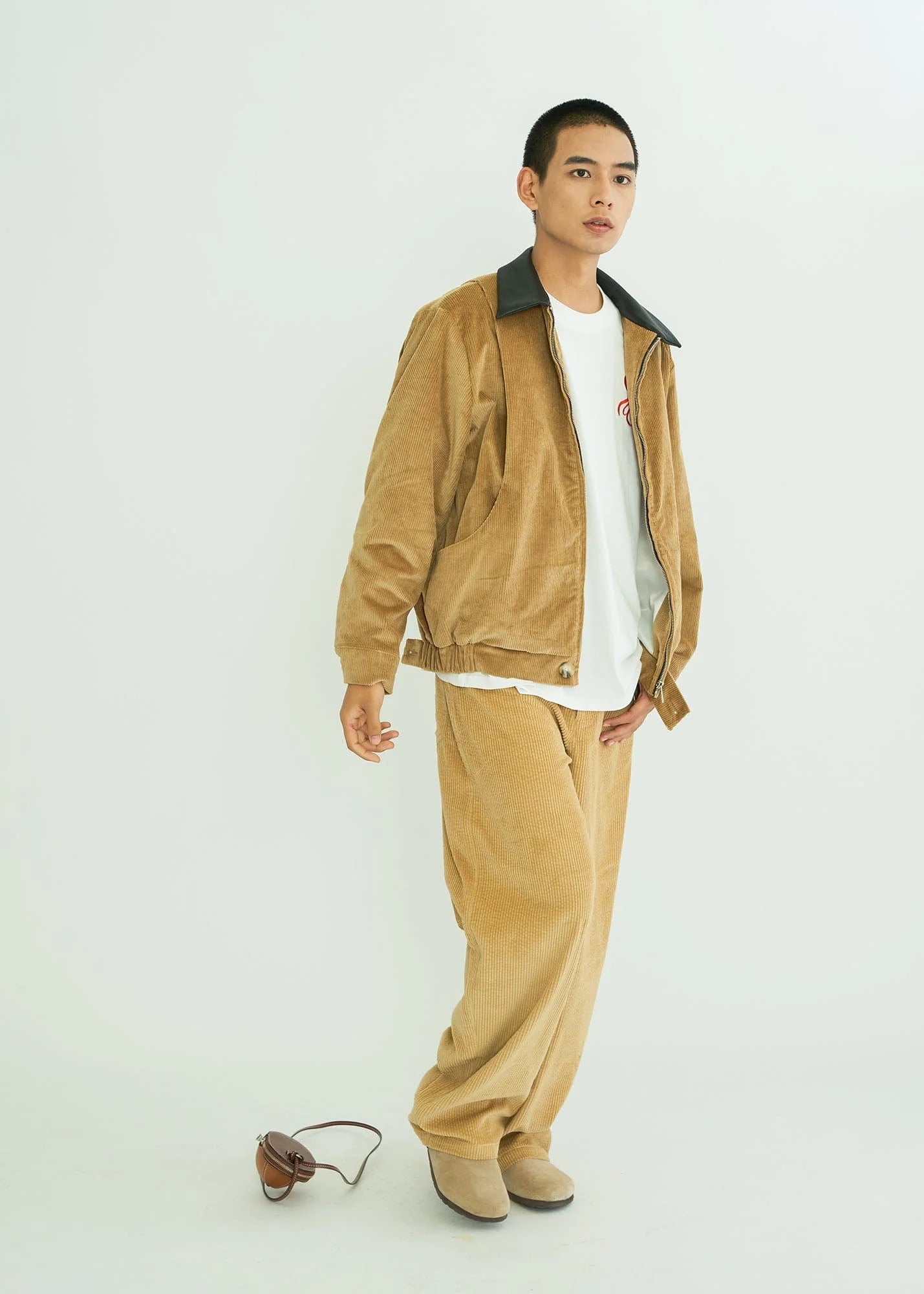 WIID Contrast Collar Corduroy Jacket