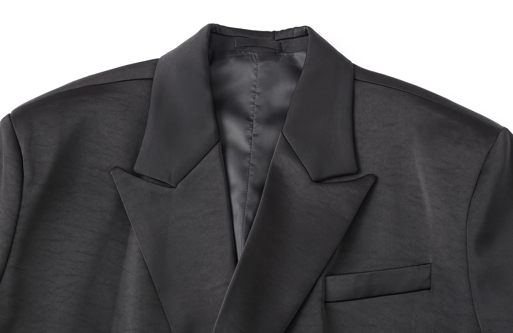 CLP Satin Padded Drape Coat