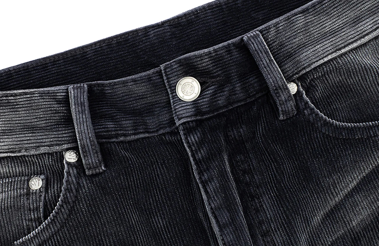 IN EXISTENCE Star Embroidered Corduroy Flare Jeans