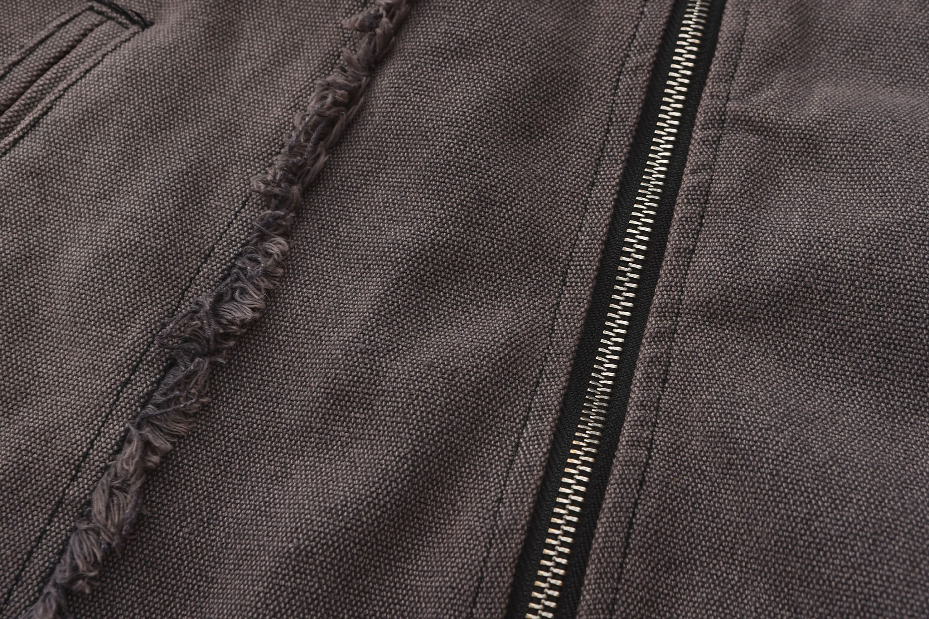 BLACK8MOB Deconstructed Frayed Jacket