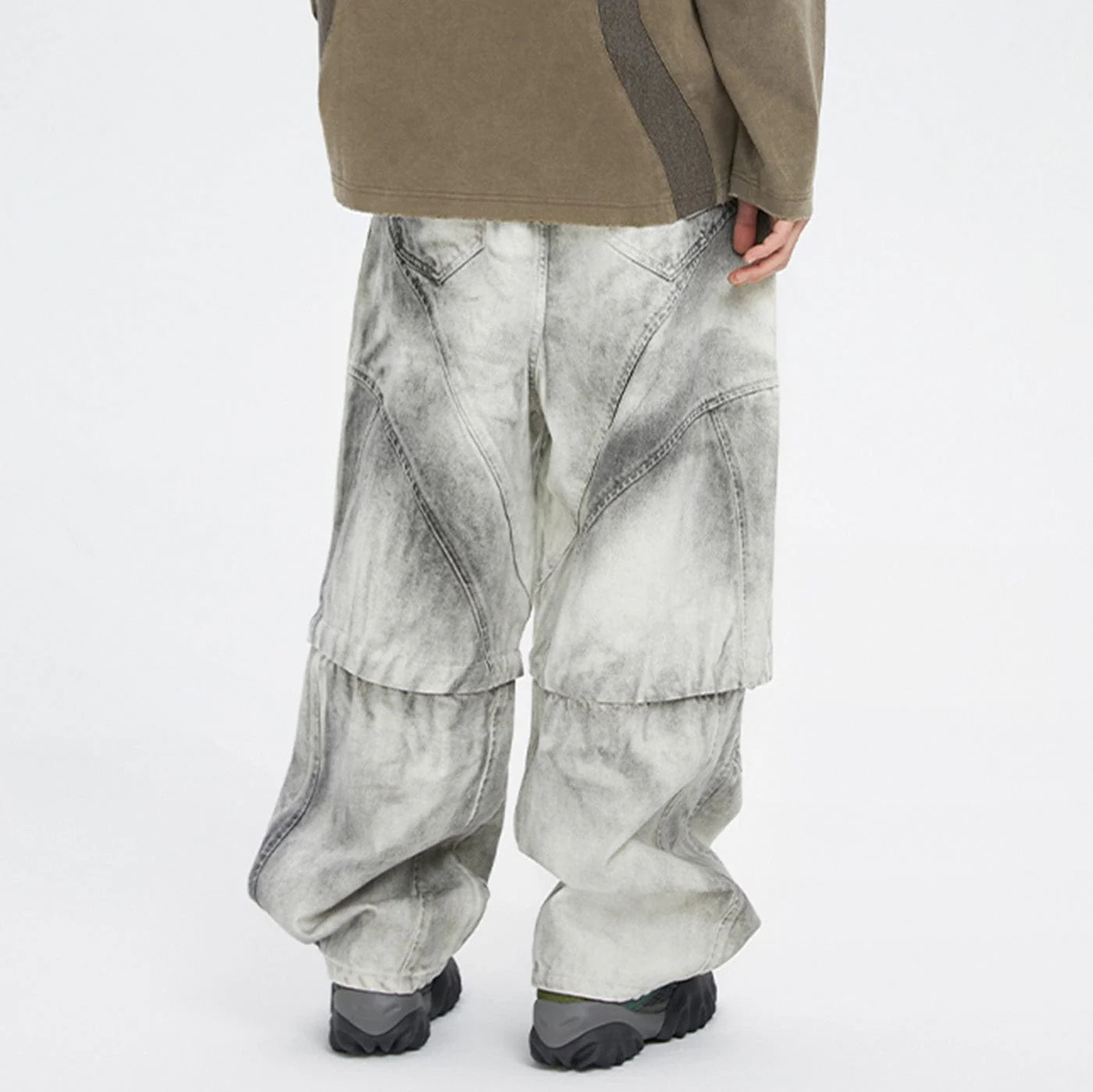 F2CE Distressed Detachable Parachute Pants