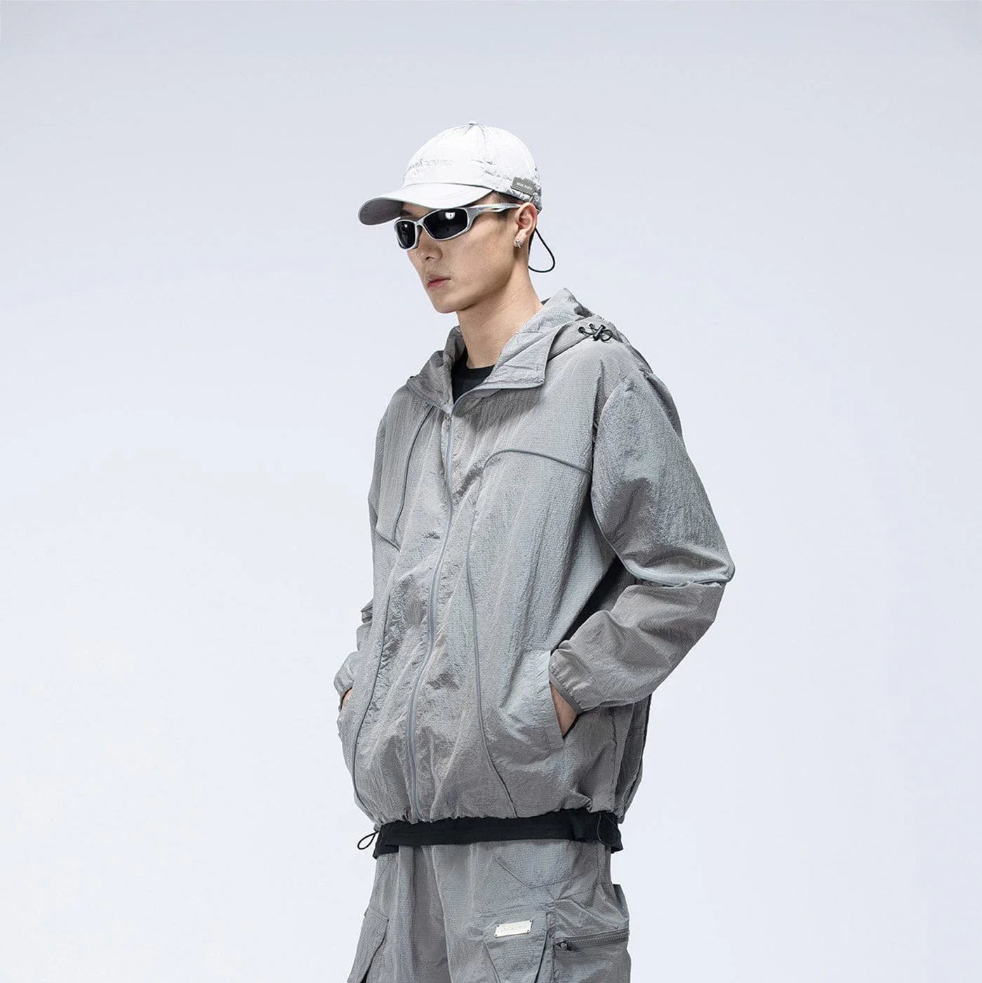ENSHADOWER Reflective Stripes UV-Protection Crinkled Jacket