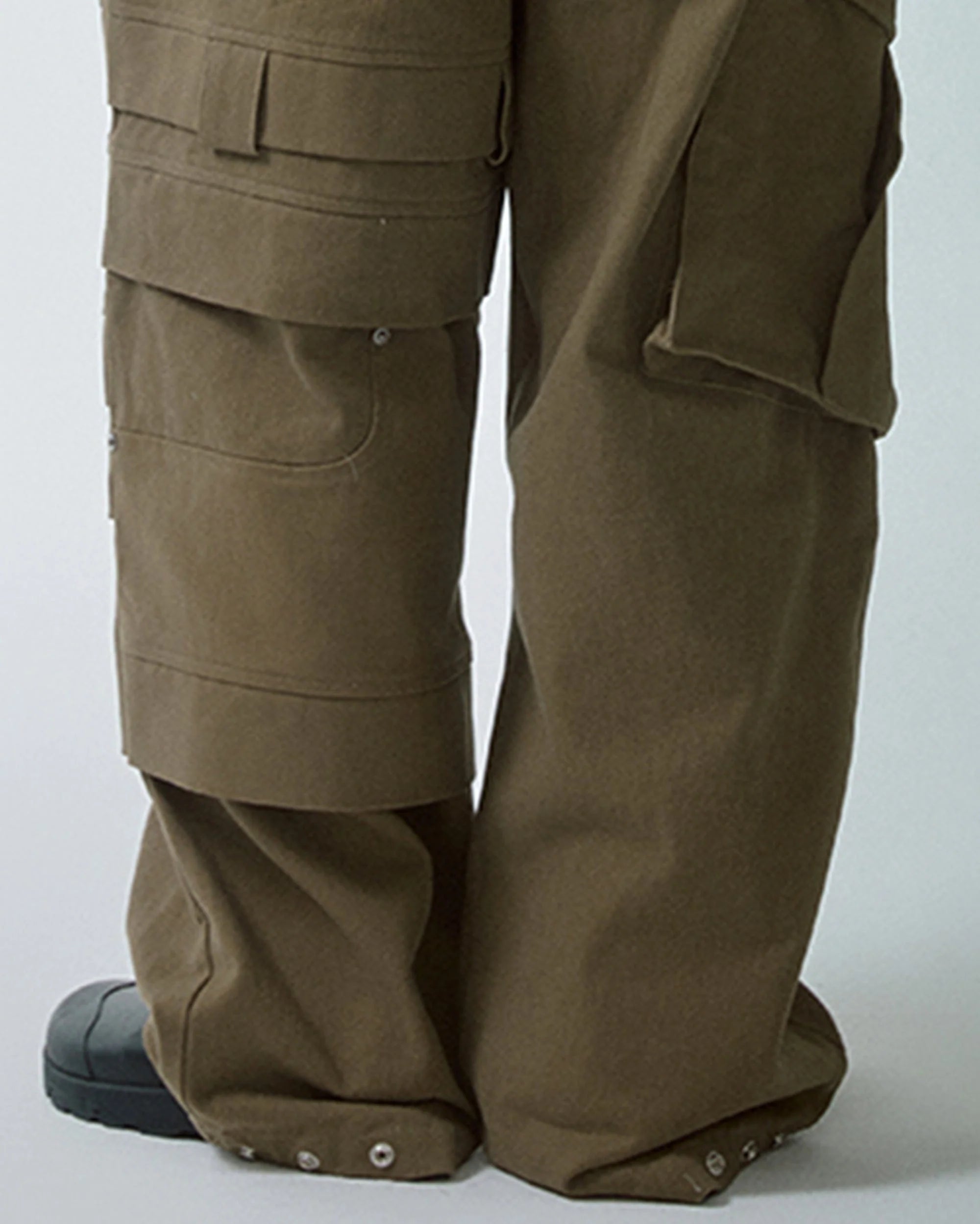 F2CE Asymmetrical Crinkled Cargo Pants
