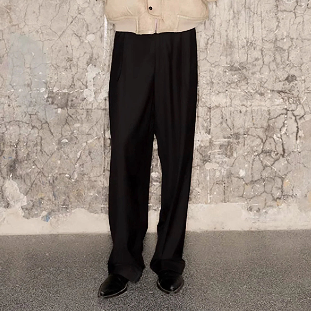 TRIANGLE PROJECT Essential Wool-Blended Oversized Trousers
