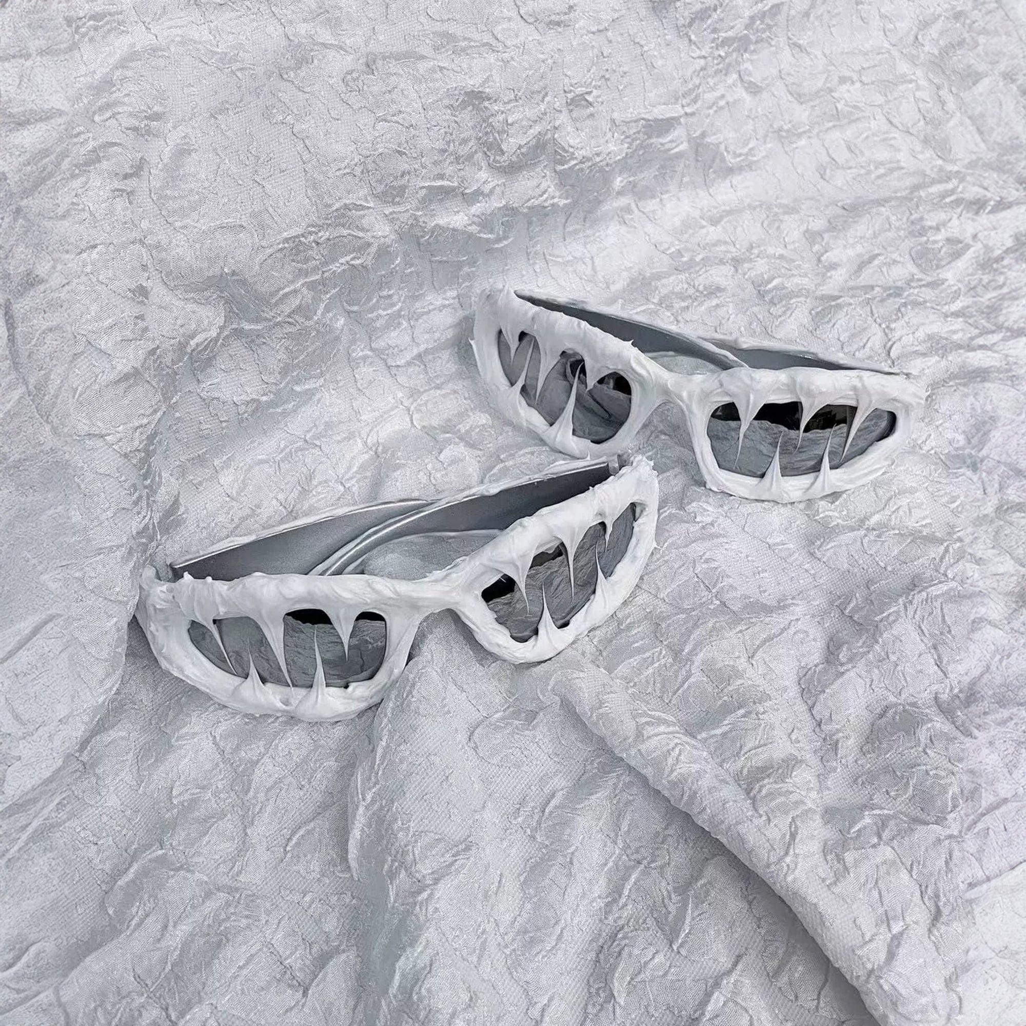 Pi0neeR Ice Melt Dripped Resin Sunglasses