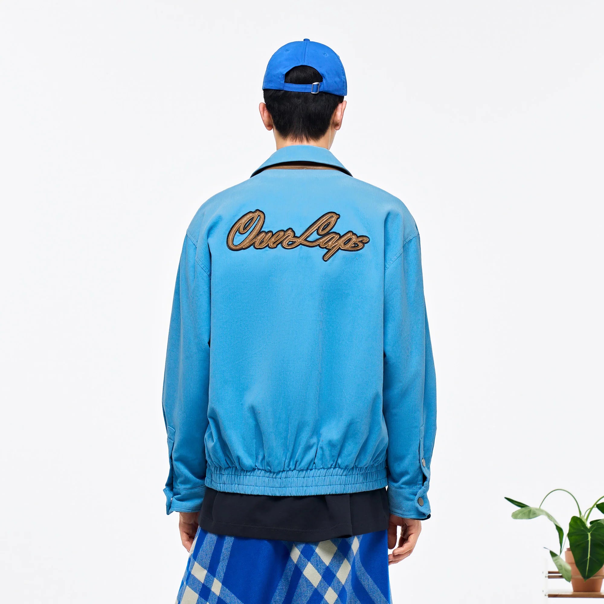OVERLAPS Embroidered LOGO Utility Snap Jacket