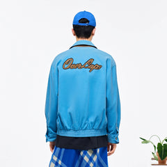 OVERLAPS Embroidered LOGO Utility Snap Jacket