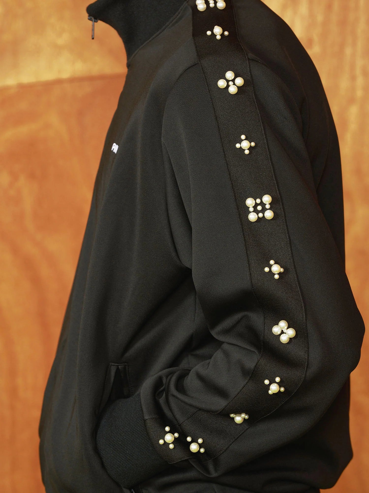 PMW Pearl-Embellished Track Jacket